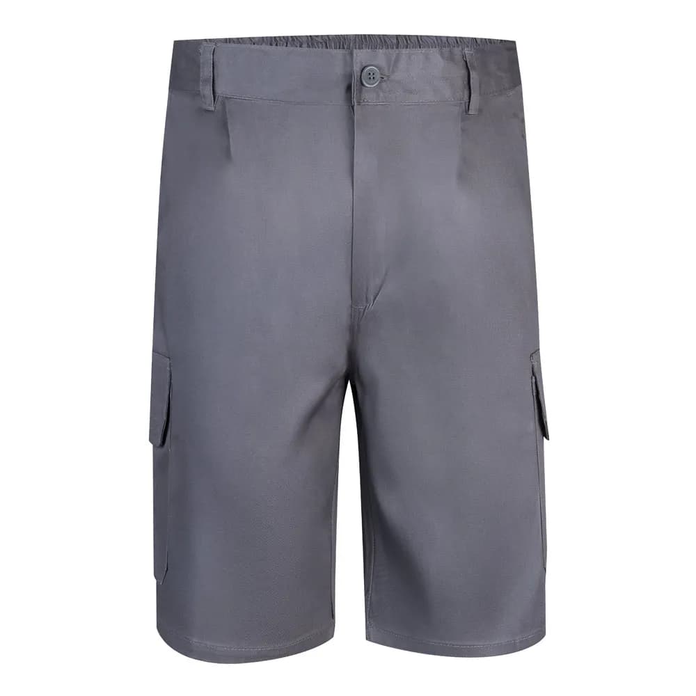 Bermudashorts aus Multi-Pocket-Twill (200g/m²), aus Baumwolle (35%) und Polyester (65%) - VL CHIONE - Grau