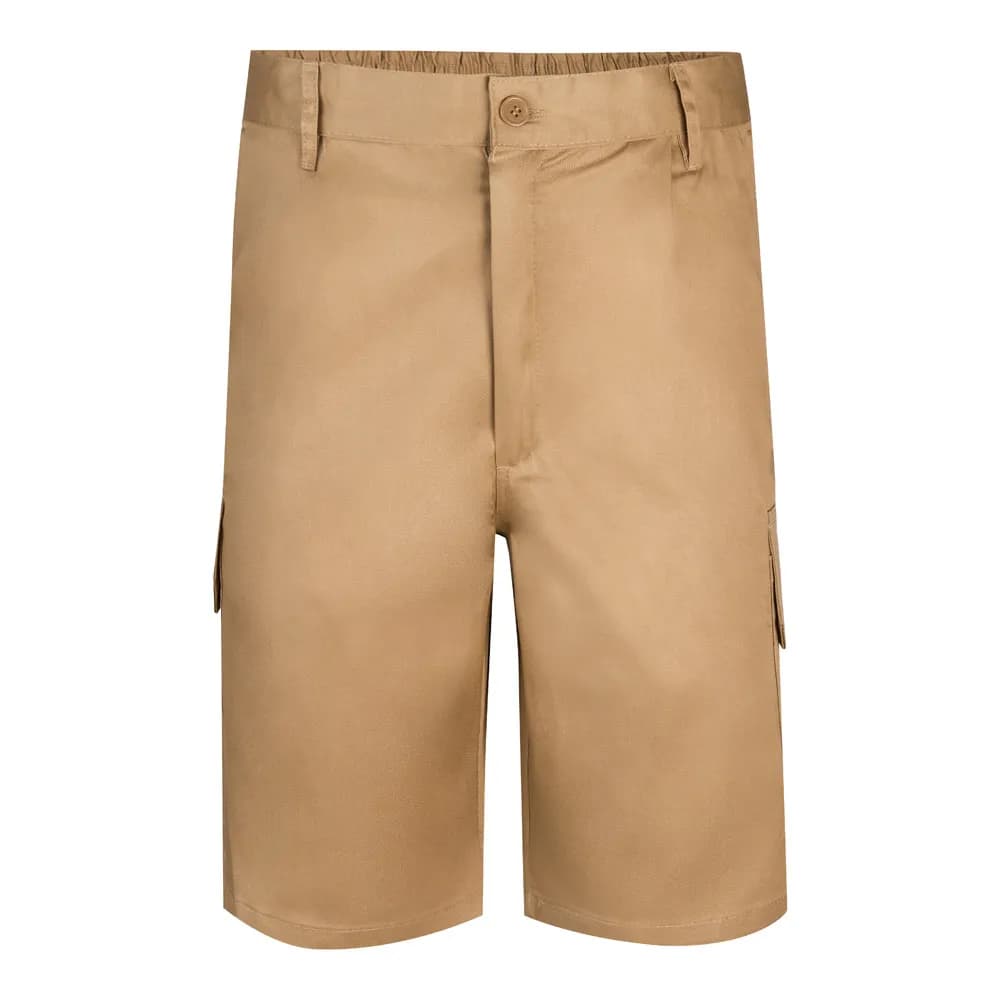 Bermudashorts aus Multi-Pocket-Twill (200g/m²), aus Baumwolle (35%) und Polyester (65%) - VL CHIONE - Natur