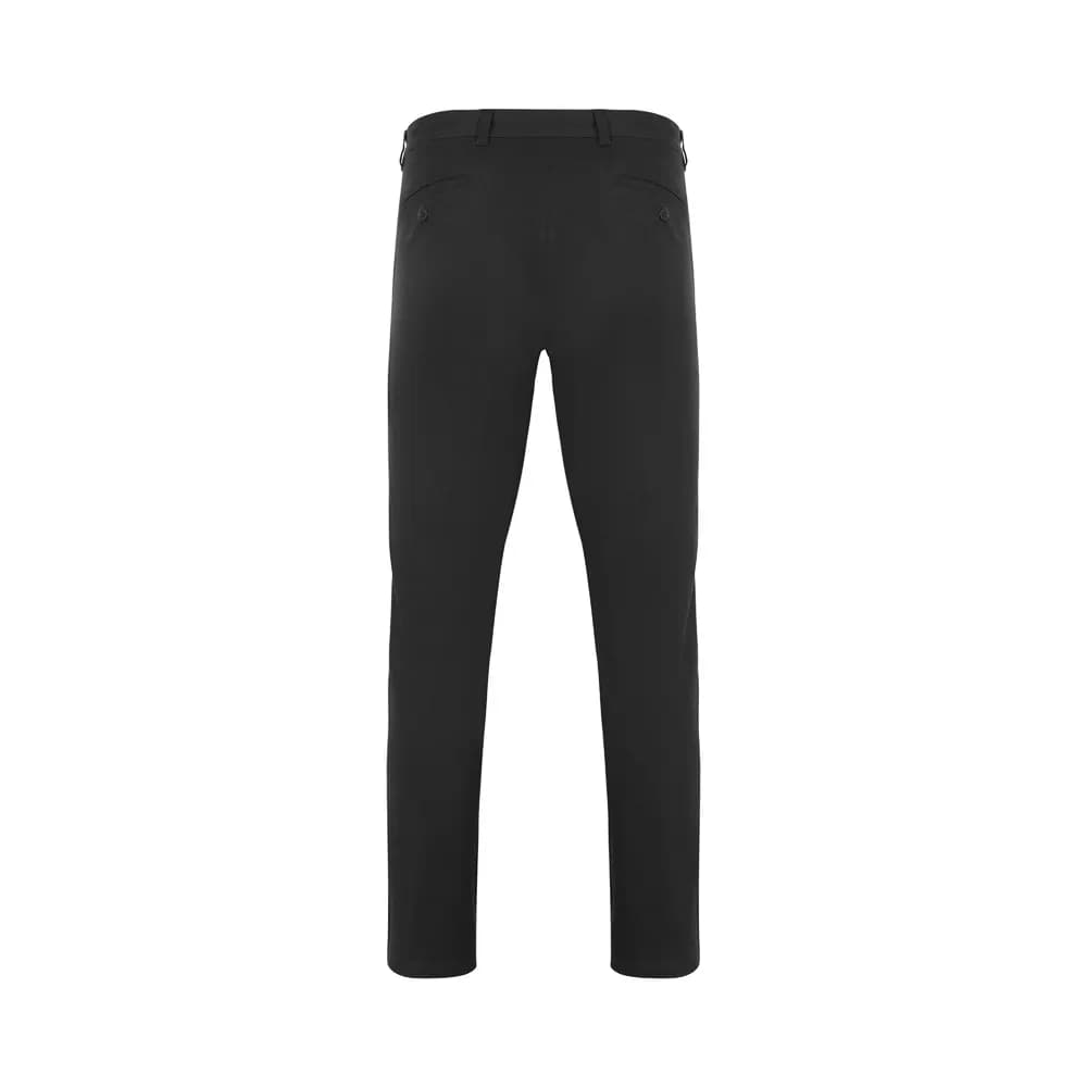 Unisex Stretch-Chinohose (260g/m²), aus Baumwolle (98%) und Elastan (2%) - VL VISHNU - Schwarz