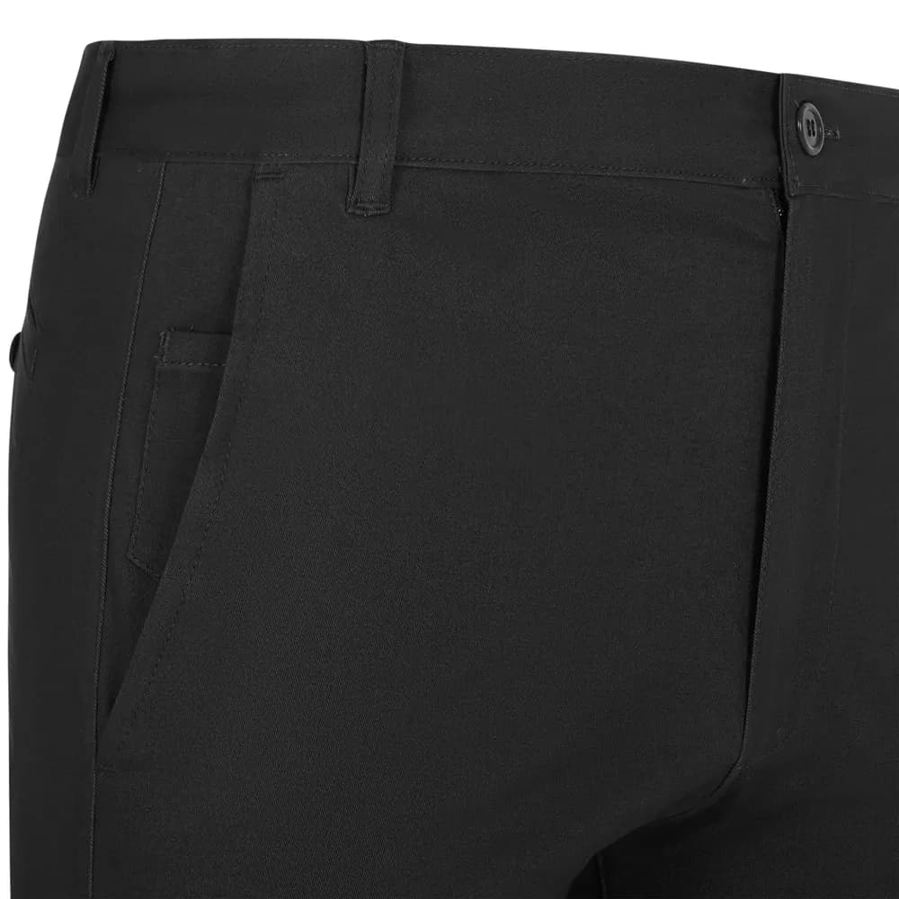 Unisex Stretch-Chinohose (260g/m²), aus Baumwolle (98%) und Elastan (2%) - VL VISHNU - Schwarz