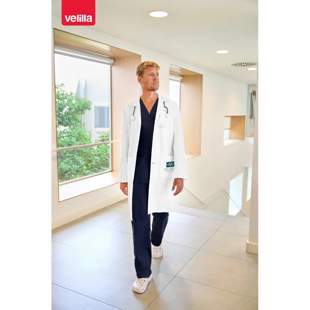 Kittel aus Twill (180g/m²), in Baumwolle (20%) und Polyester (80%) - VL OGUN - Weiß