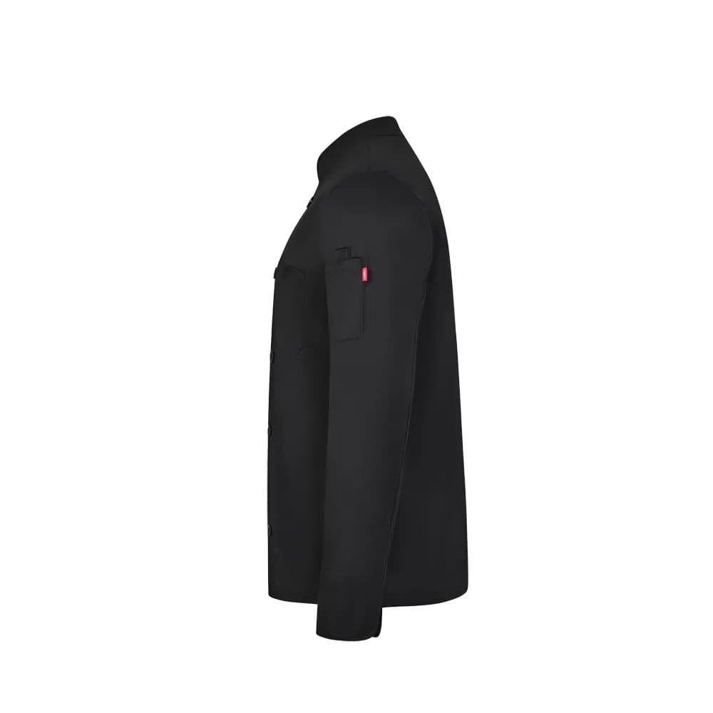 Langärmelige Küchenjacke (190 g/m²) - VL BACO - Schwarz