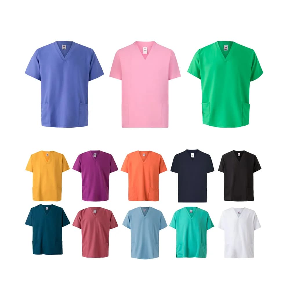 Kurzarm-Tunika (140 g/m²), aus 100 % Mikrofaser - VL FLORA - Rosa