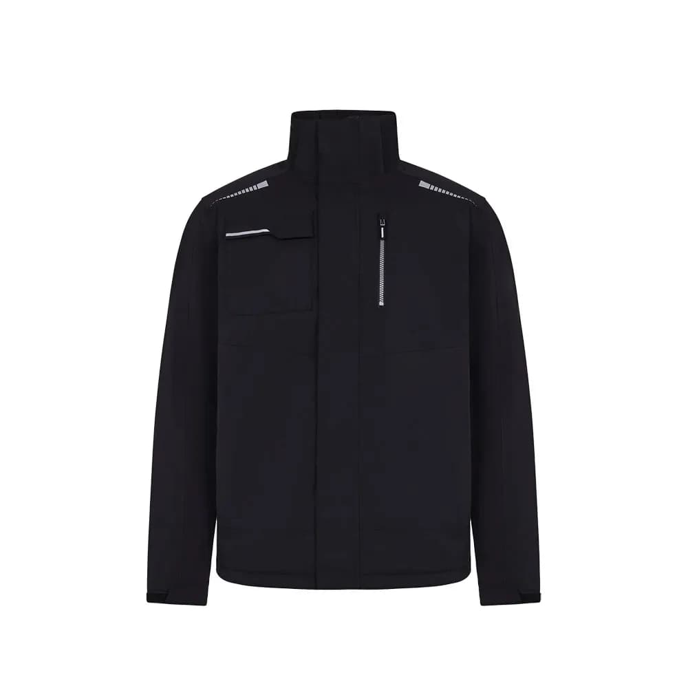 Gepolsterte Jacke (180 g/m²), aus recyceltem Polyester (50 %) und Polyester (50 %) - VL NYX - Schwarz