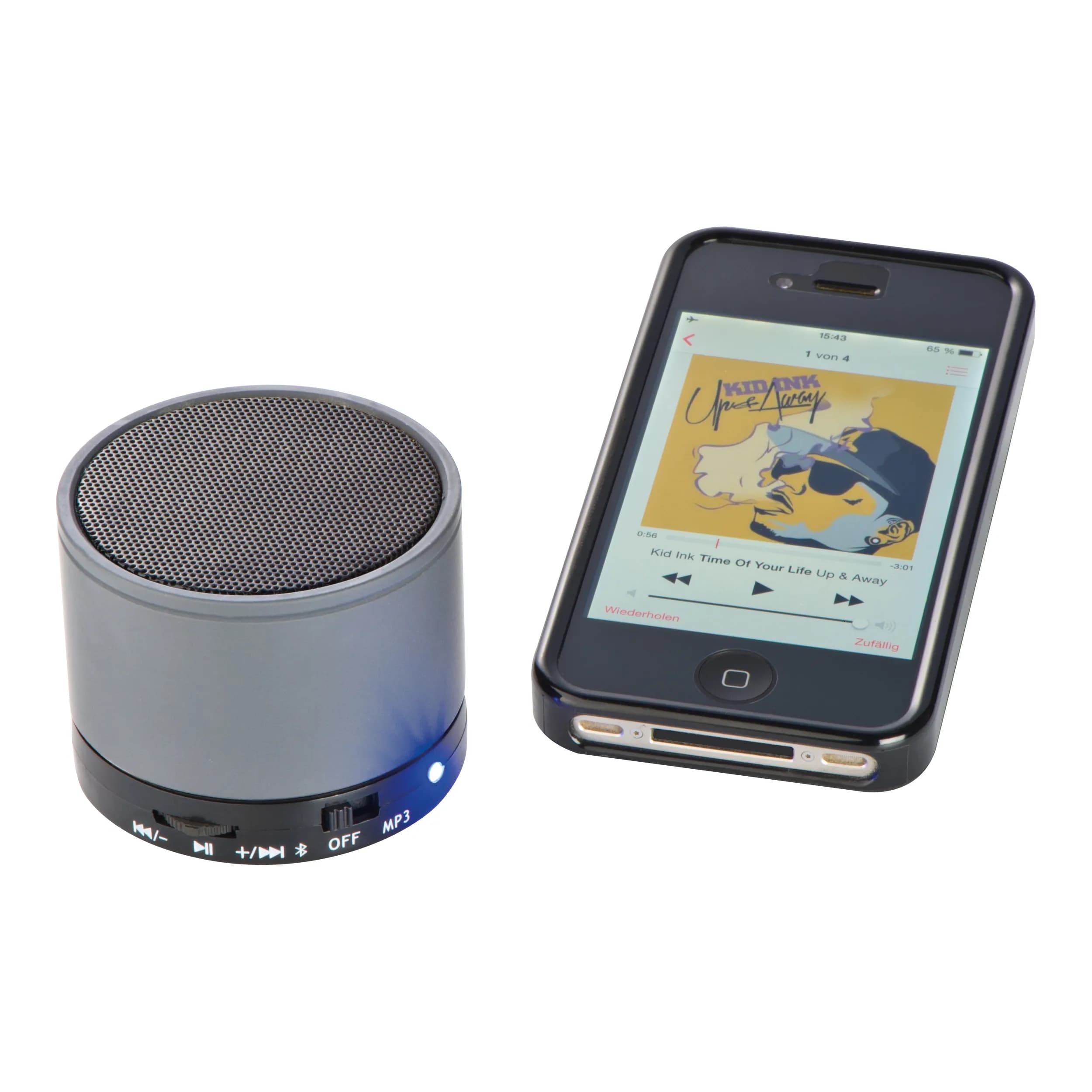 Bluetooth Lautsprecher mit USB Anschluss RENATA - grau
