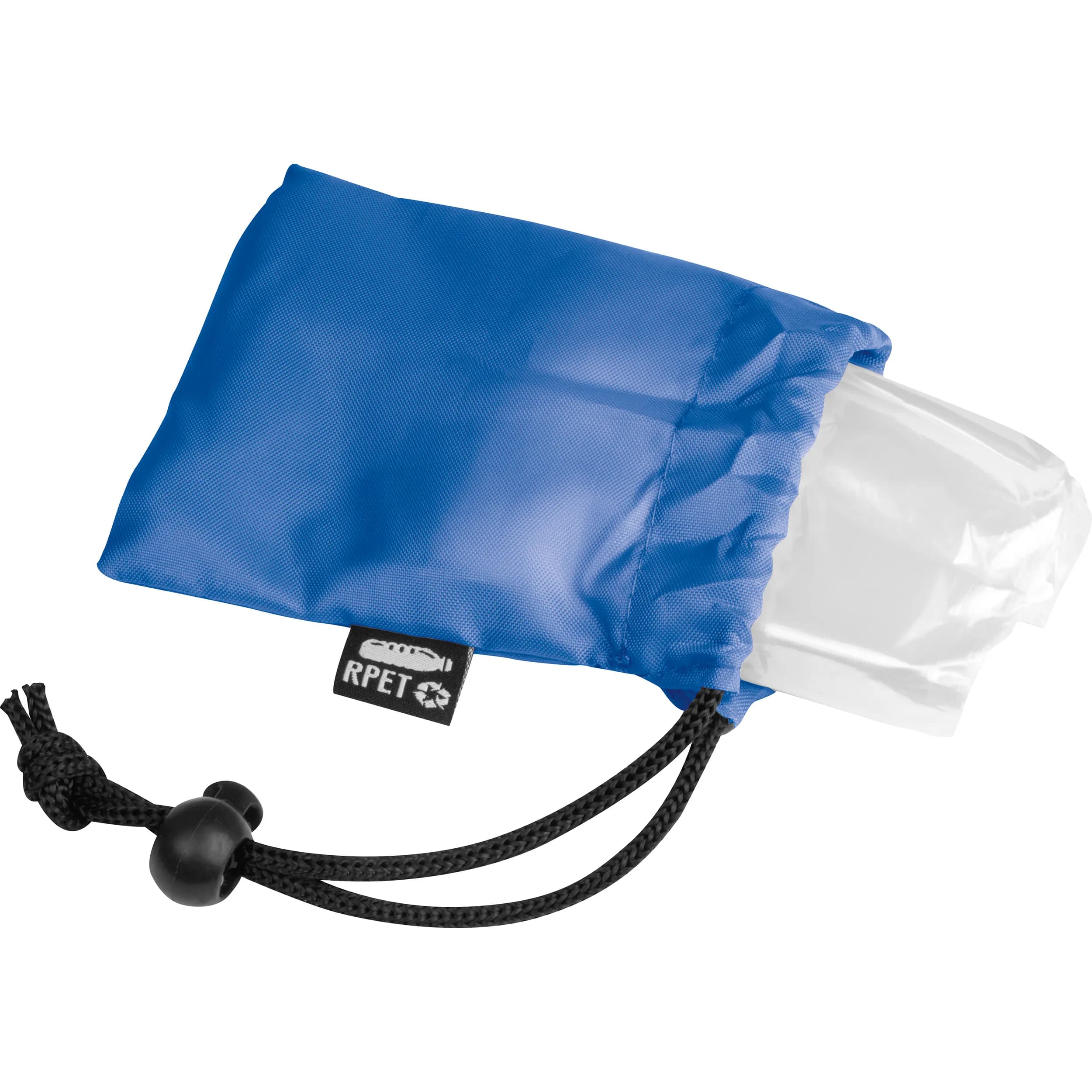 Regenponcho mit Etui aus RPET GEORG - blau