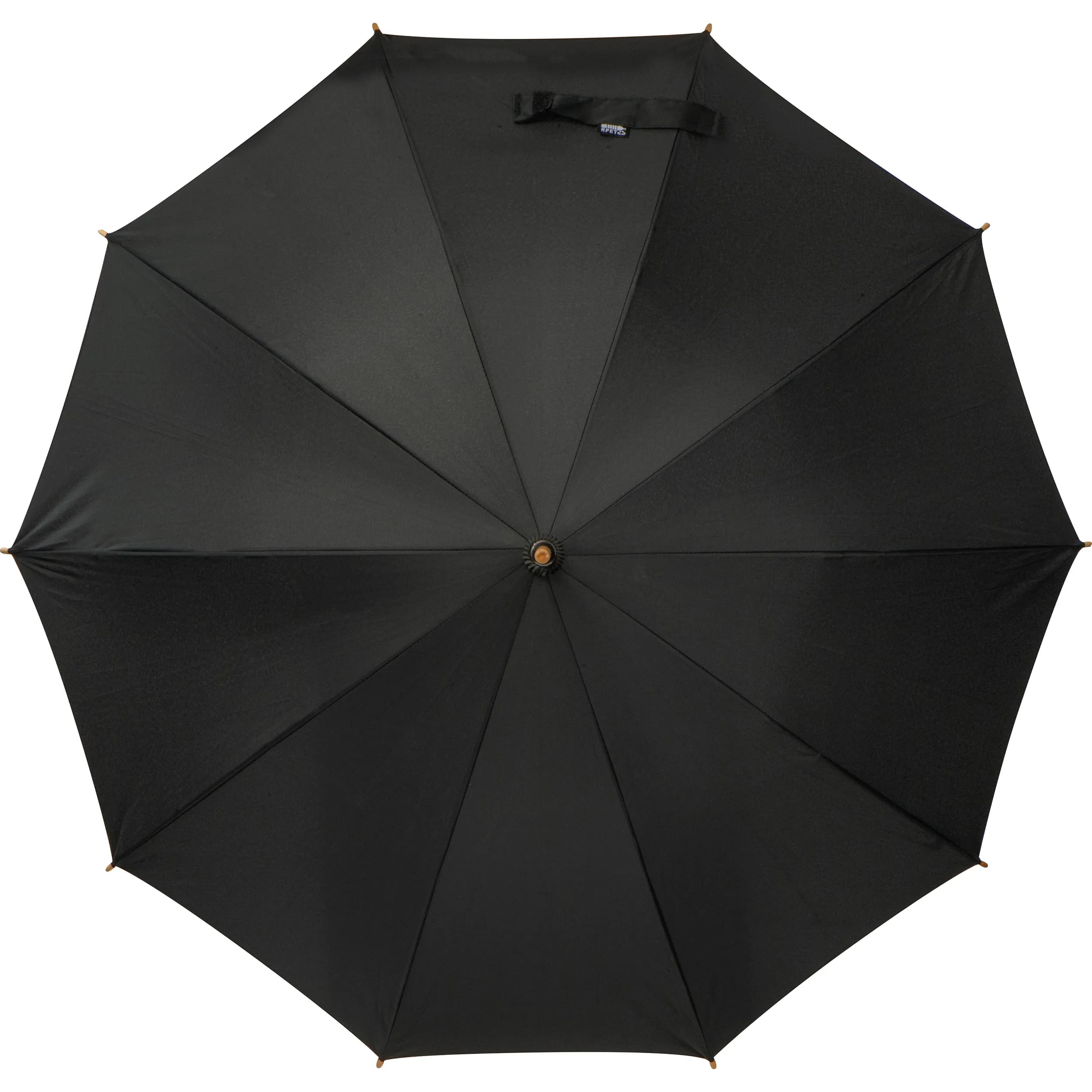 Stockschirm aus Bambus und RPET LENI - schwarz