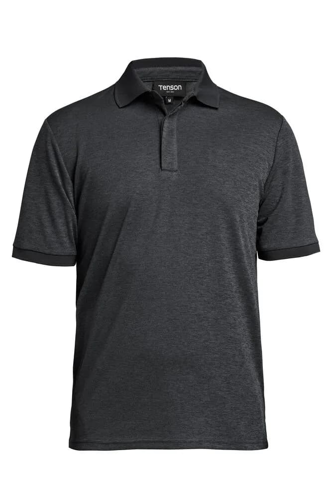 TXlite Melange Polo Men - Schwarz