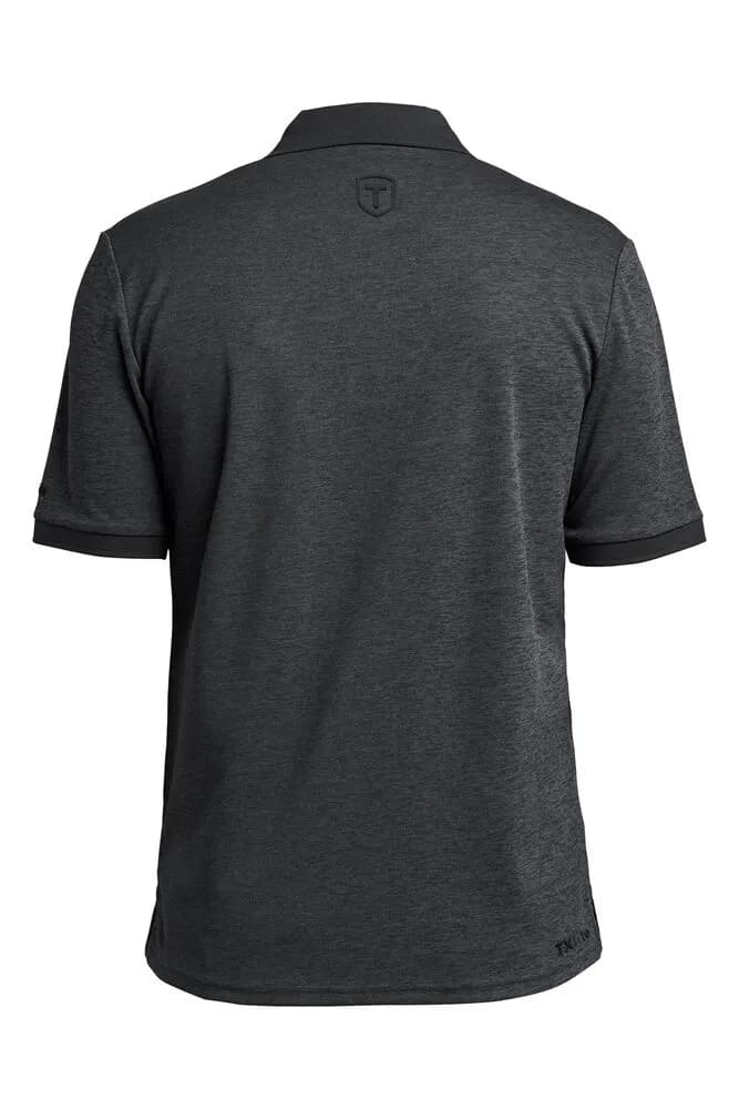 TXlite Melange Polo Men - Schwarz
