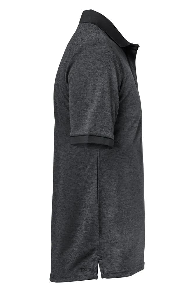 TXlite Melange Polo Men - Schwarz