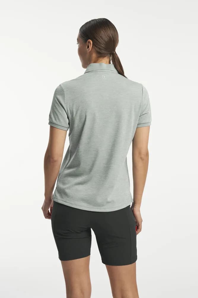 TXlite Melange Polo Women - Graugrün