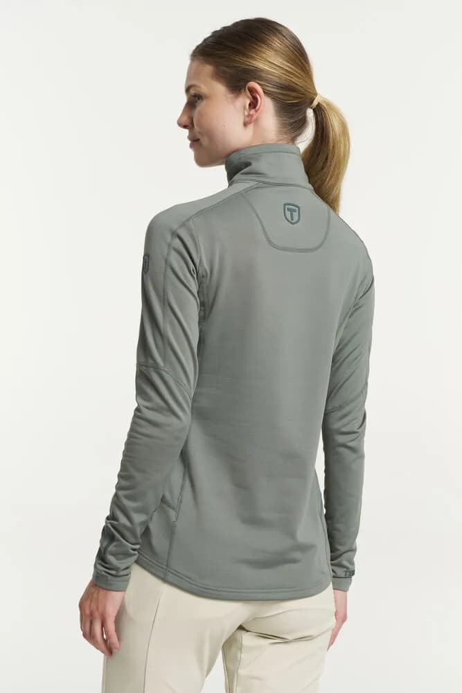 TXlite Windblock Halfzip Women - Graugrün