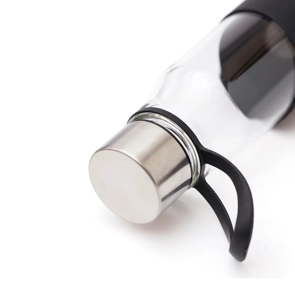 VINGA Lean Glasflasche - schwarz