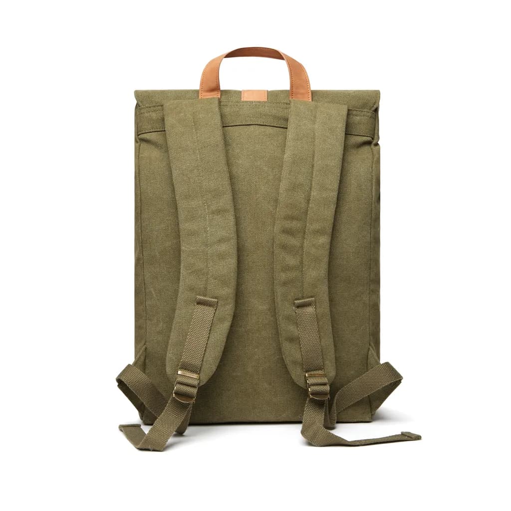 VINGA Bosler Rucksack aus GRS recyceltem Canvas - grün