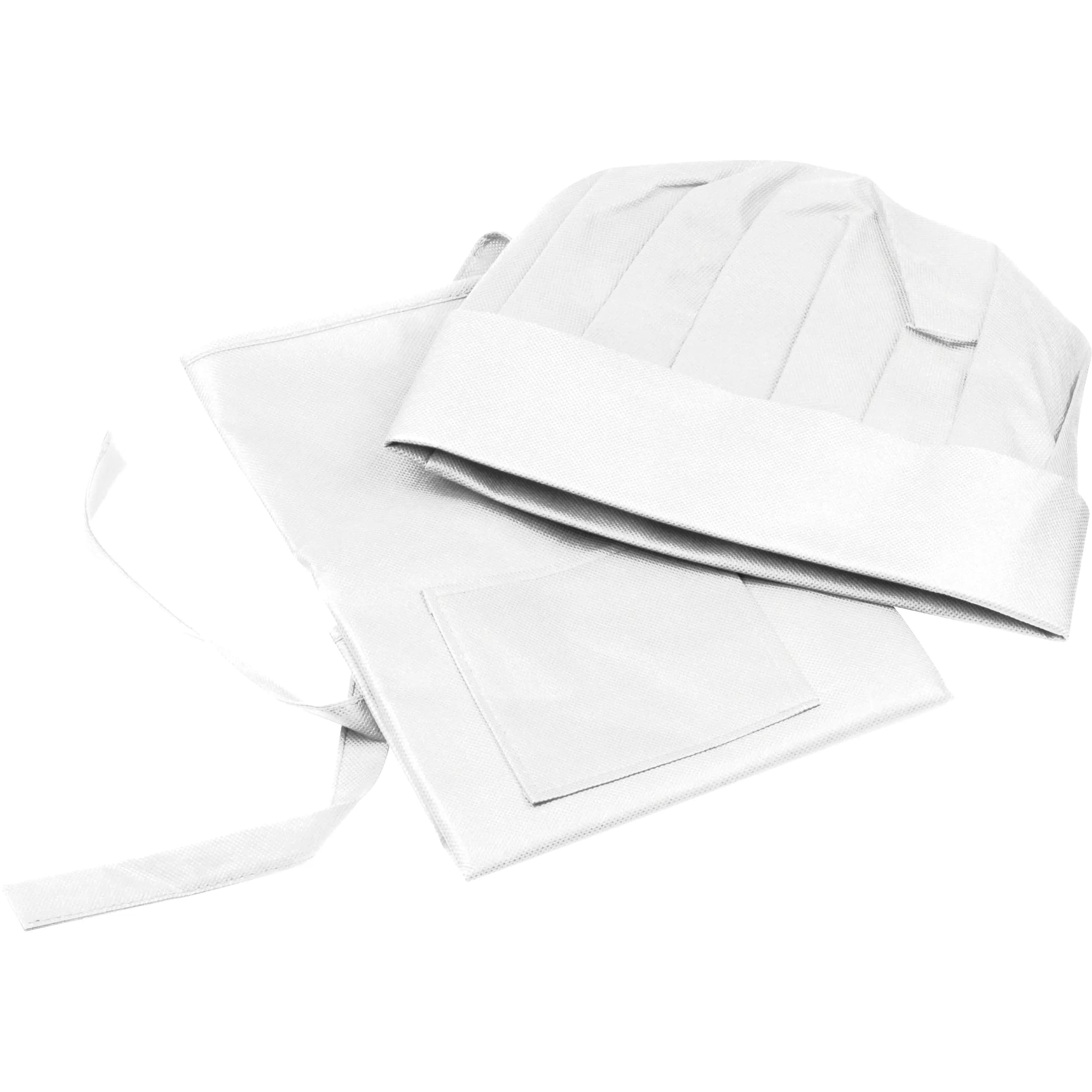 Non Woven Kinderkoch-Set (Schürze + Mütze) GINEVRA - weiss
