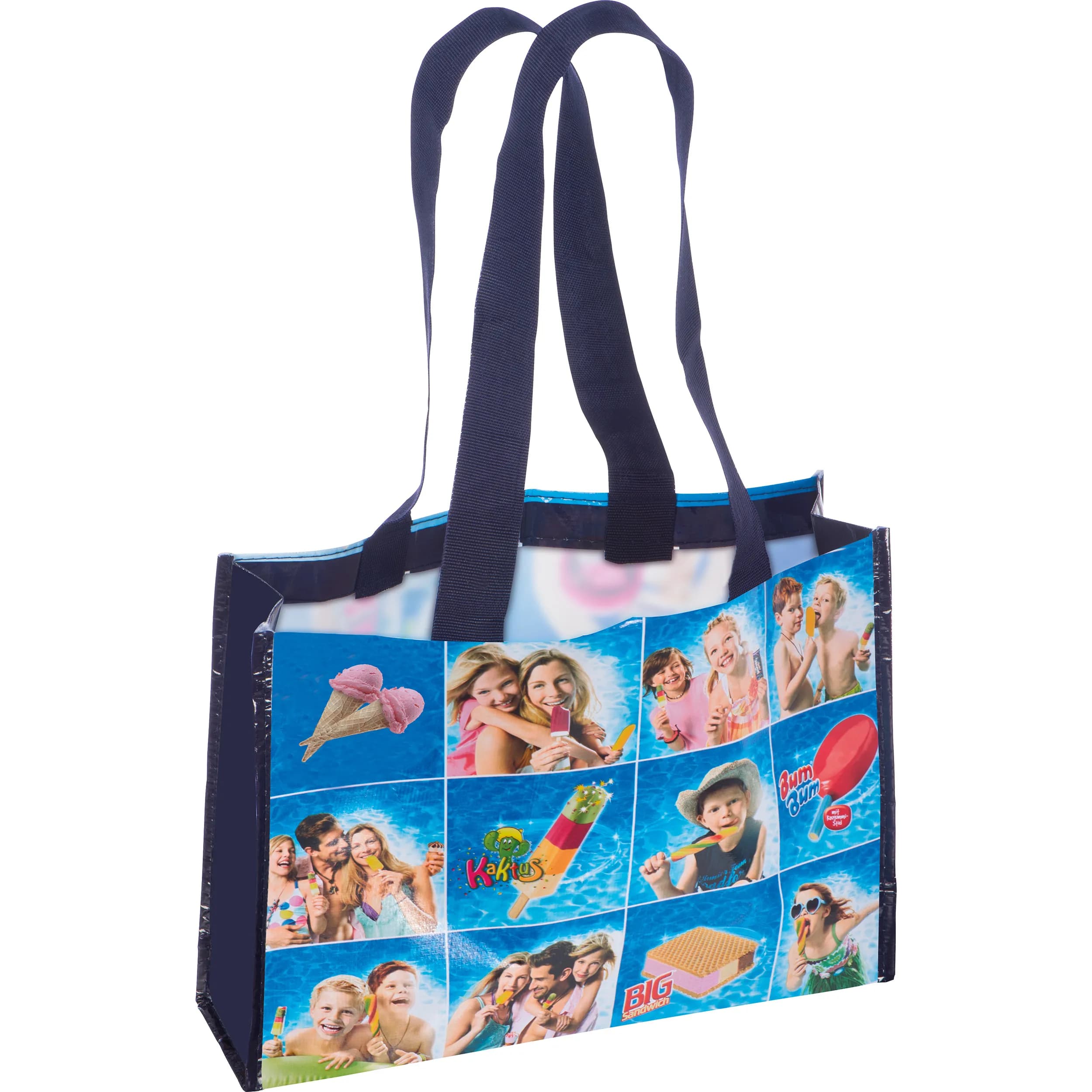 Sonderanfertigung Shopper 140g/m² PP Non-Woven WALENTY - mehrfarbig