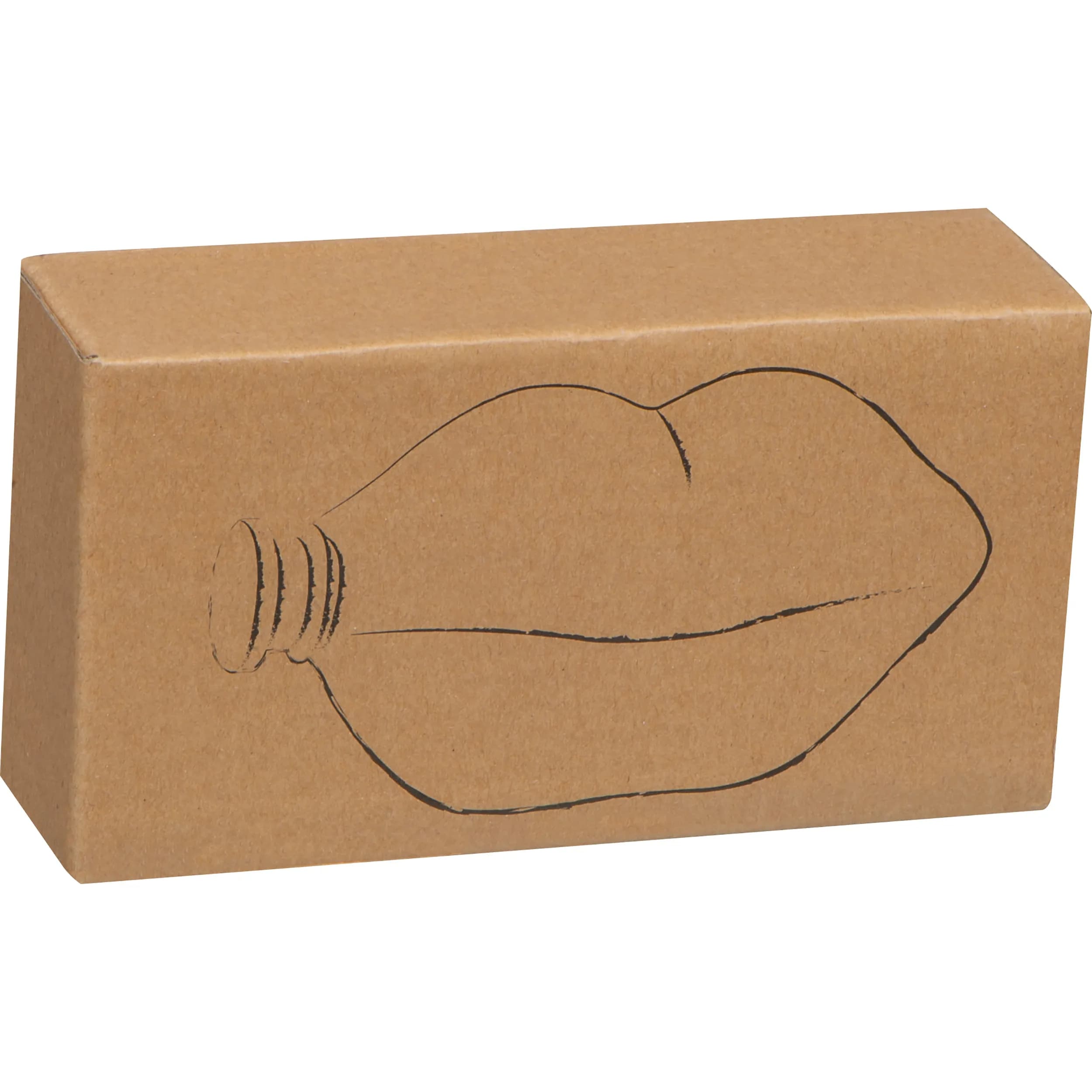 Flachmann Kussmund aus Edelstahl, 178ml JOANNA - rot