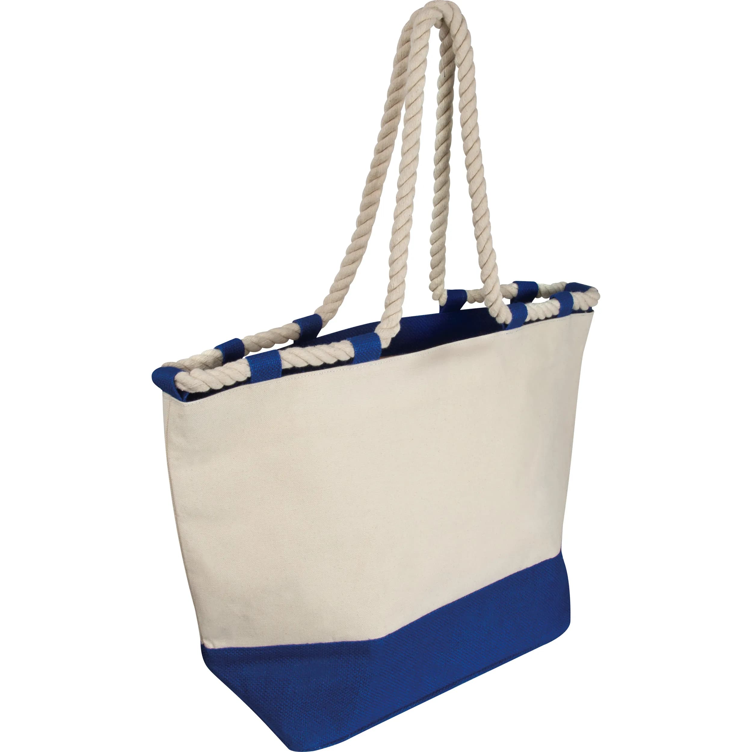 Jutetasche mit Kordel LIANA - blau