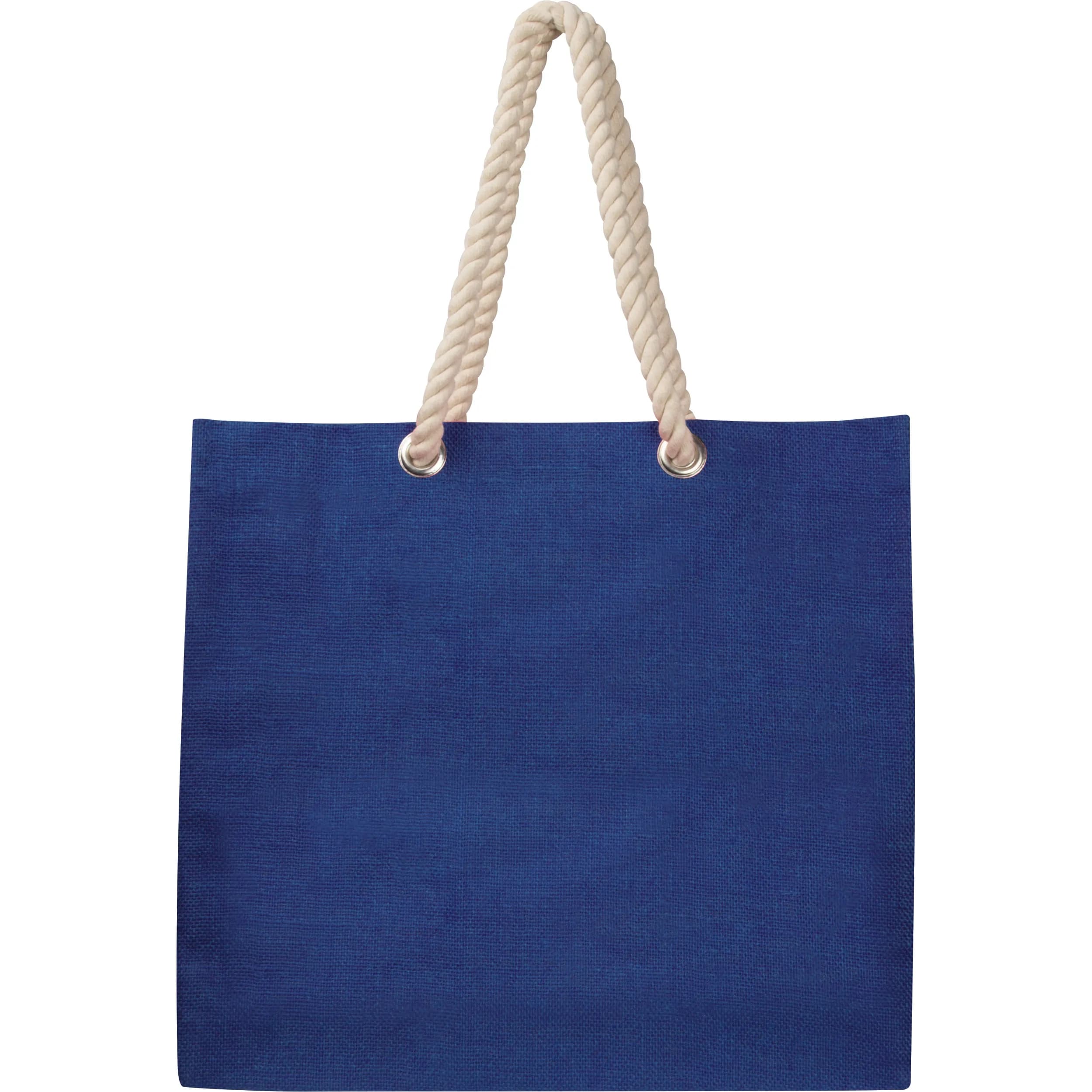 Jutetasche mit Kordelgriffen MILDRED - blau