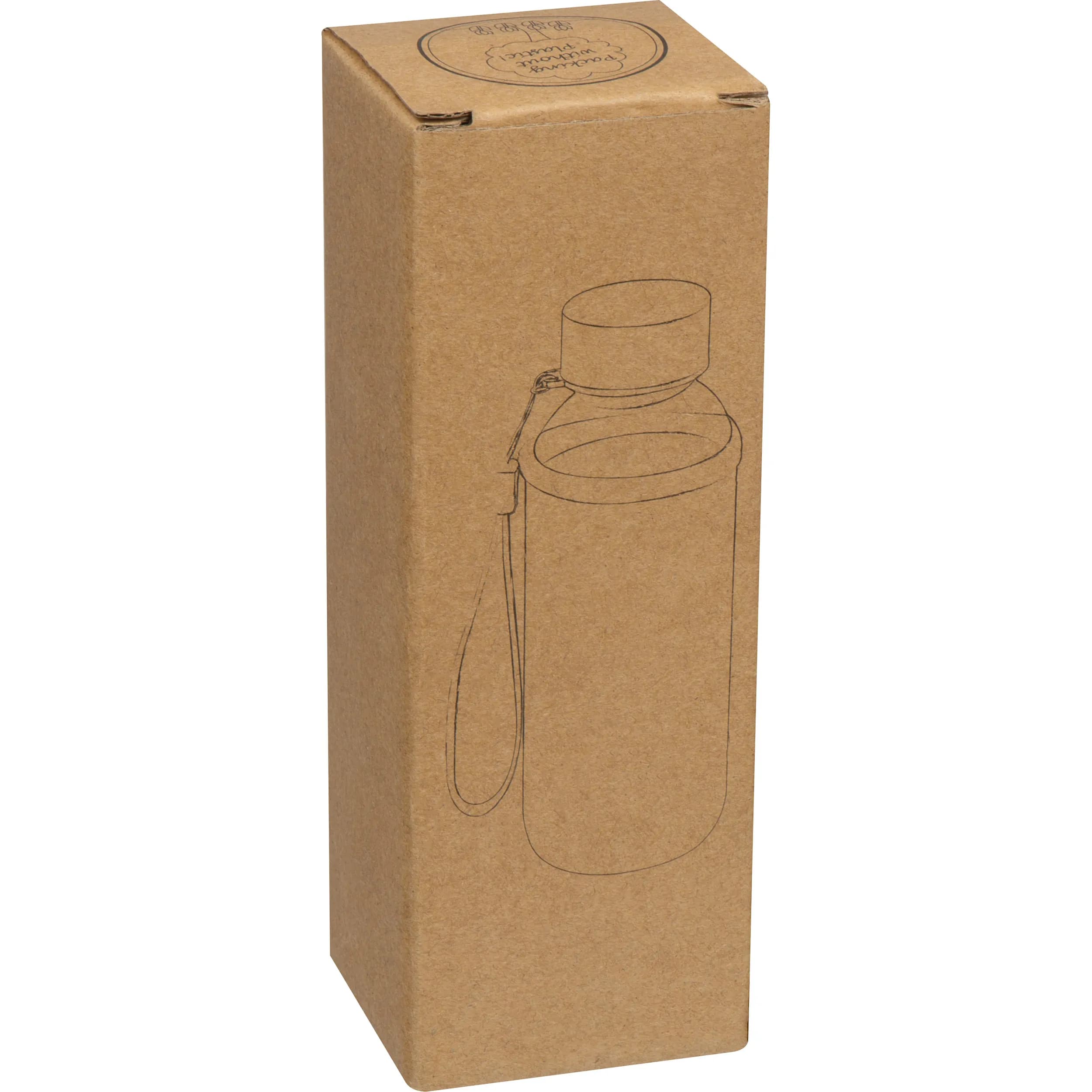 Trinkflasche aus Glas mit Neoprenüberzug, 300ml LOTTE - schwarz