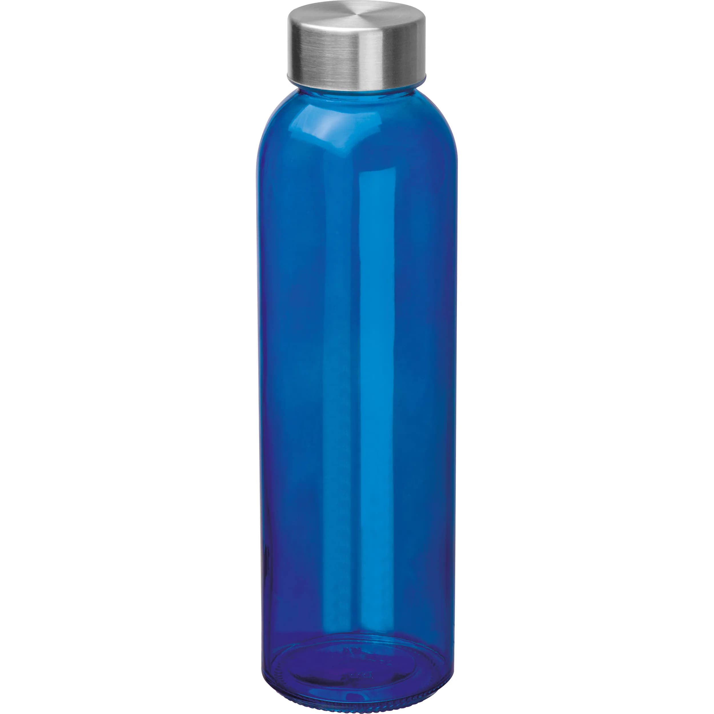 Trinkflasche aus Glas, 500ml EUGEN - blau