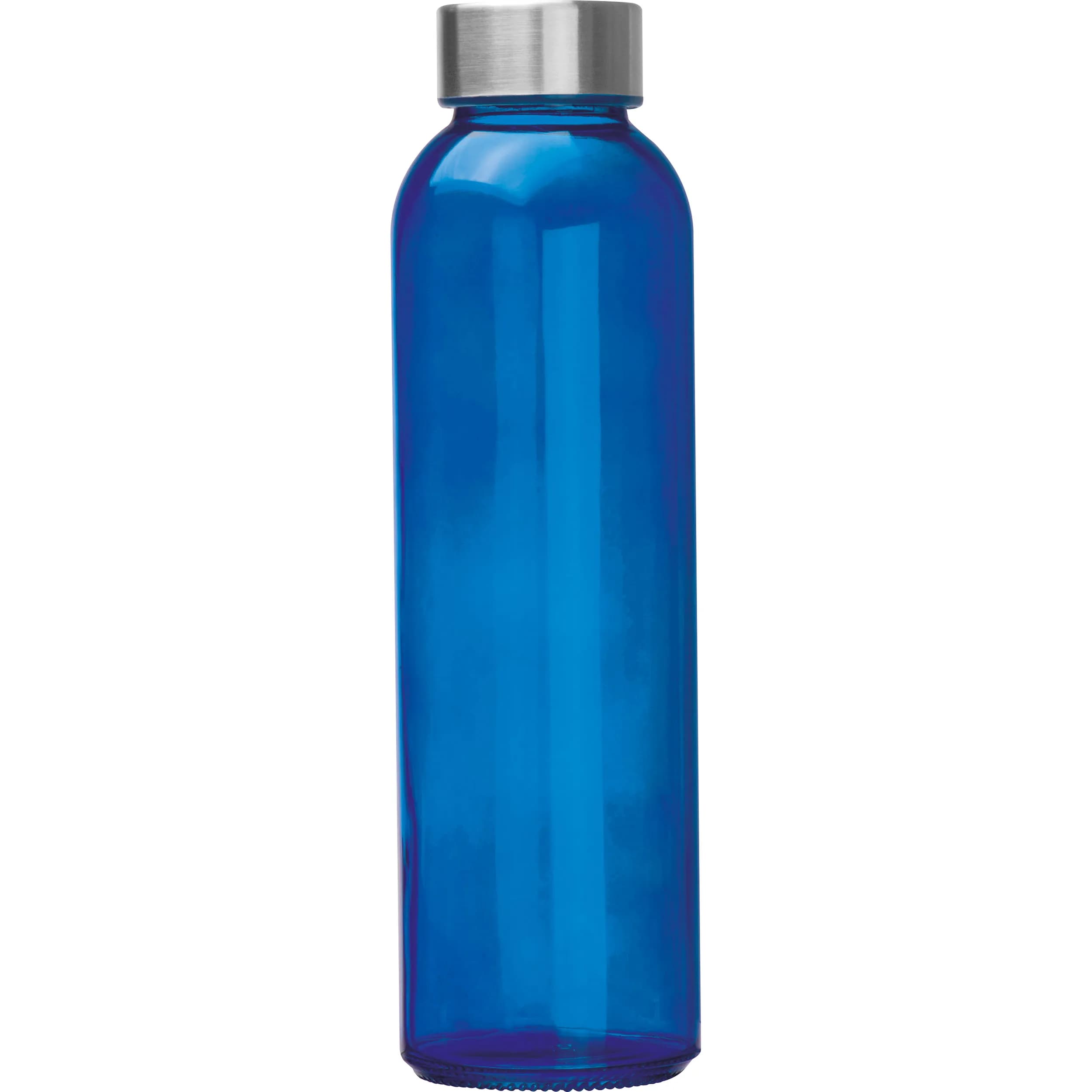 Trinkflasche aus Glas, 500ml EUGEN - blau
