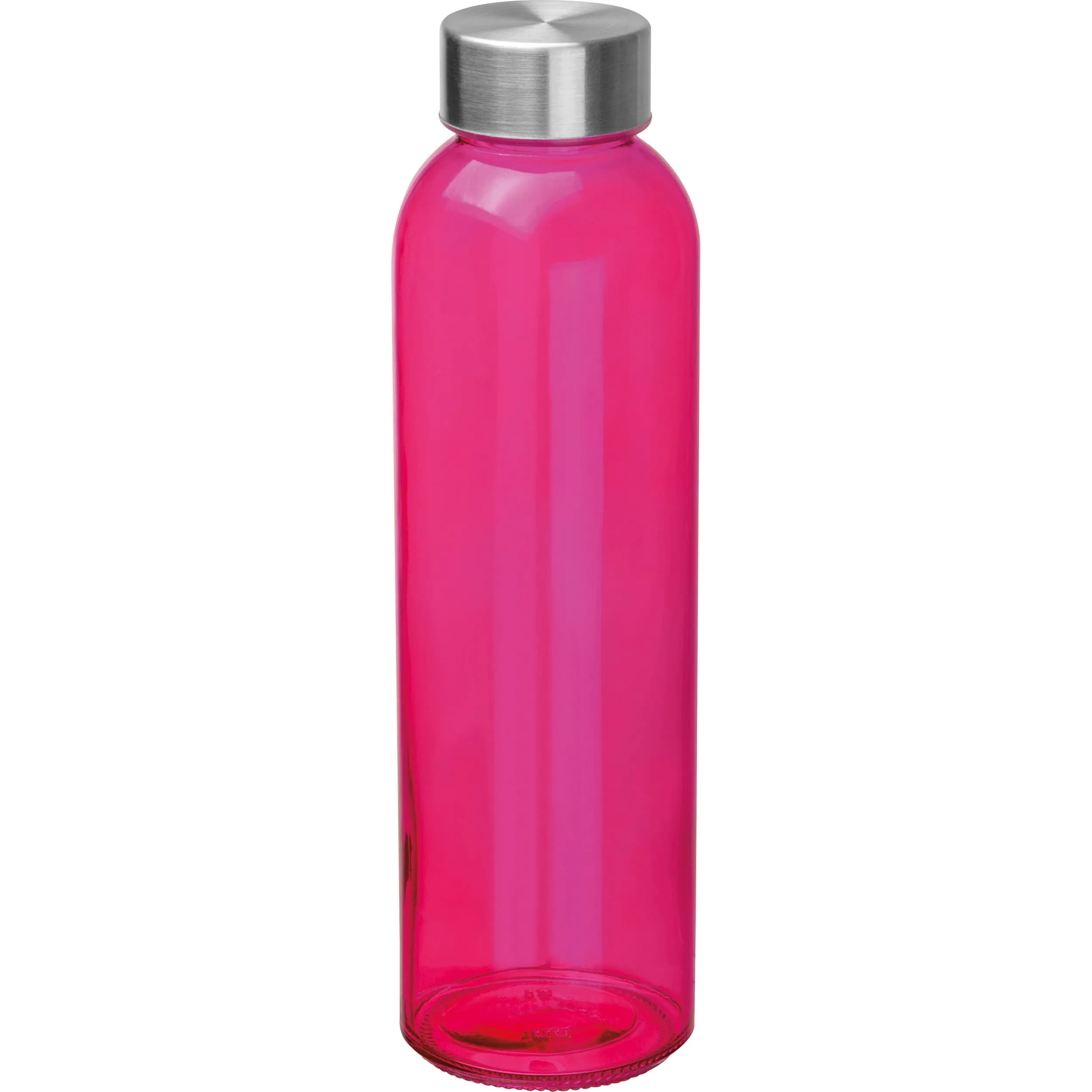 Trinkflasche aus Glas, 500ml EUGEN - pink