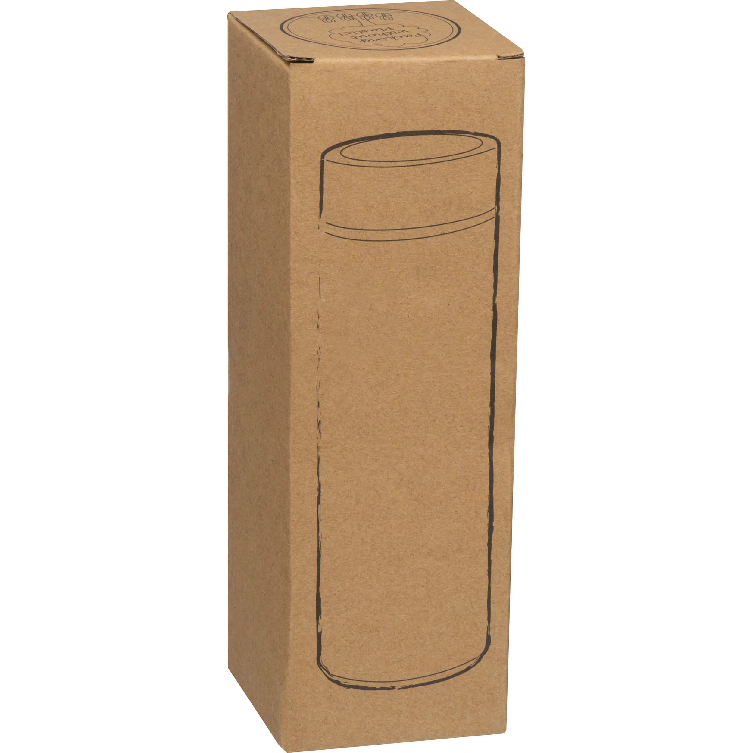 Vakuum Edelstahtrinkflasche mit Teesieb RAMON - beige