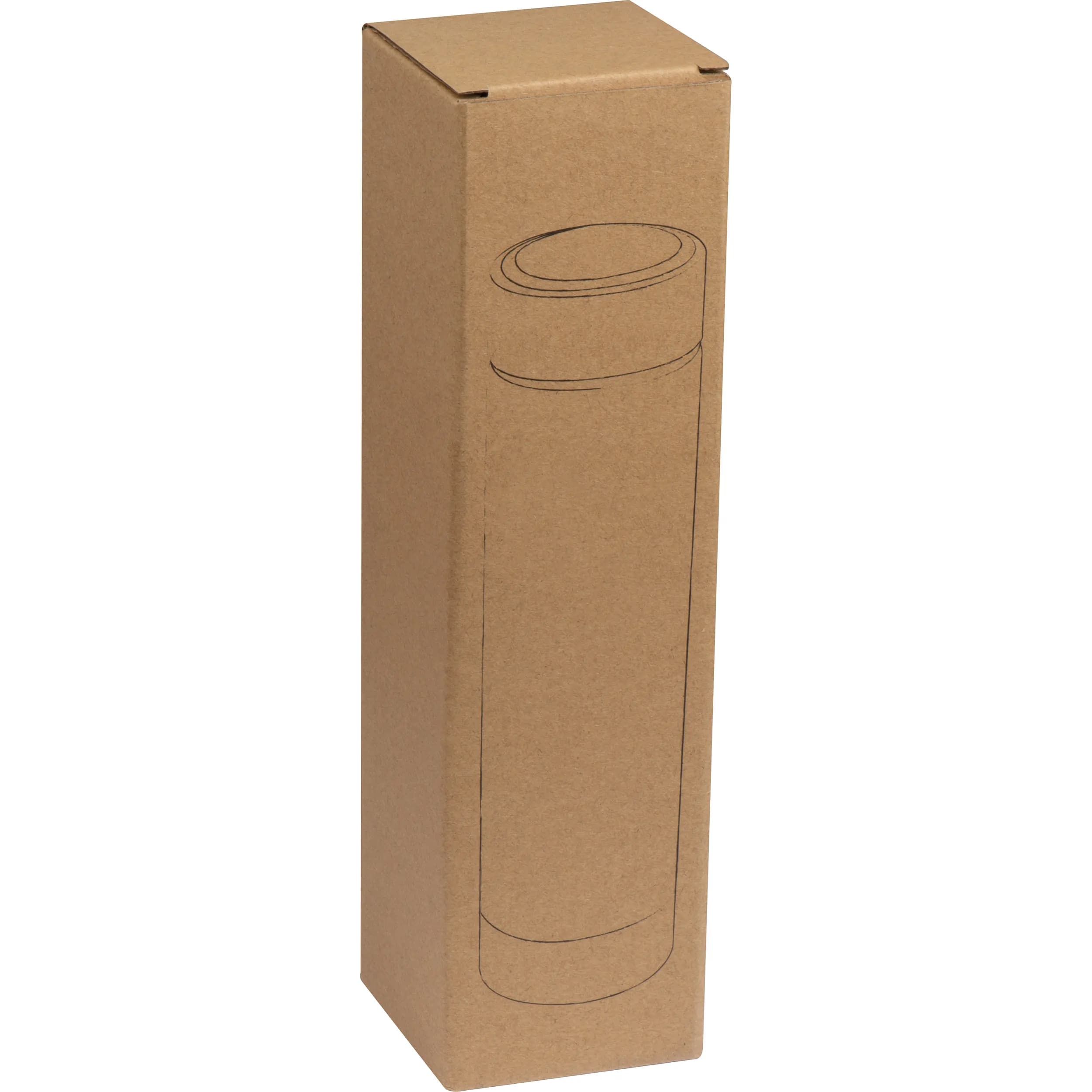 Vakuum Edelstahlflasche mit Teesieb, 450ml GREGORIO - schwarz