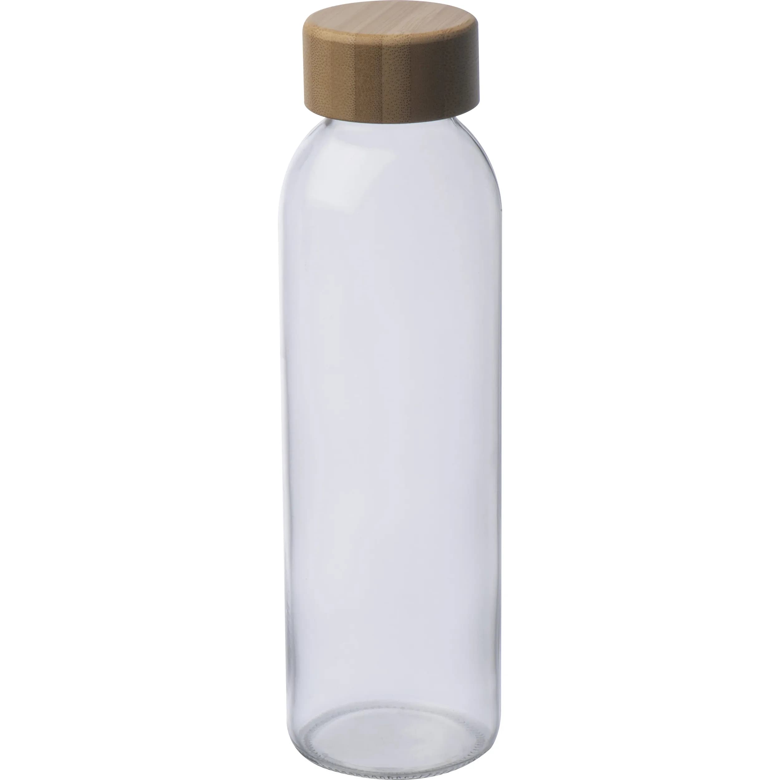 Glasflasche mit Jutehülle, 500ml CARLOTTA - transparent