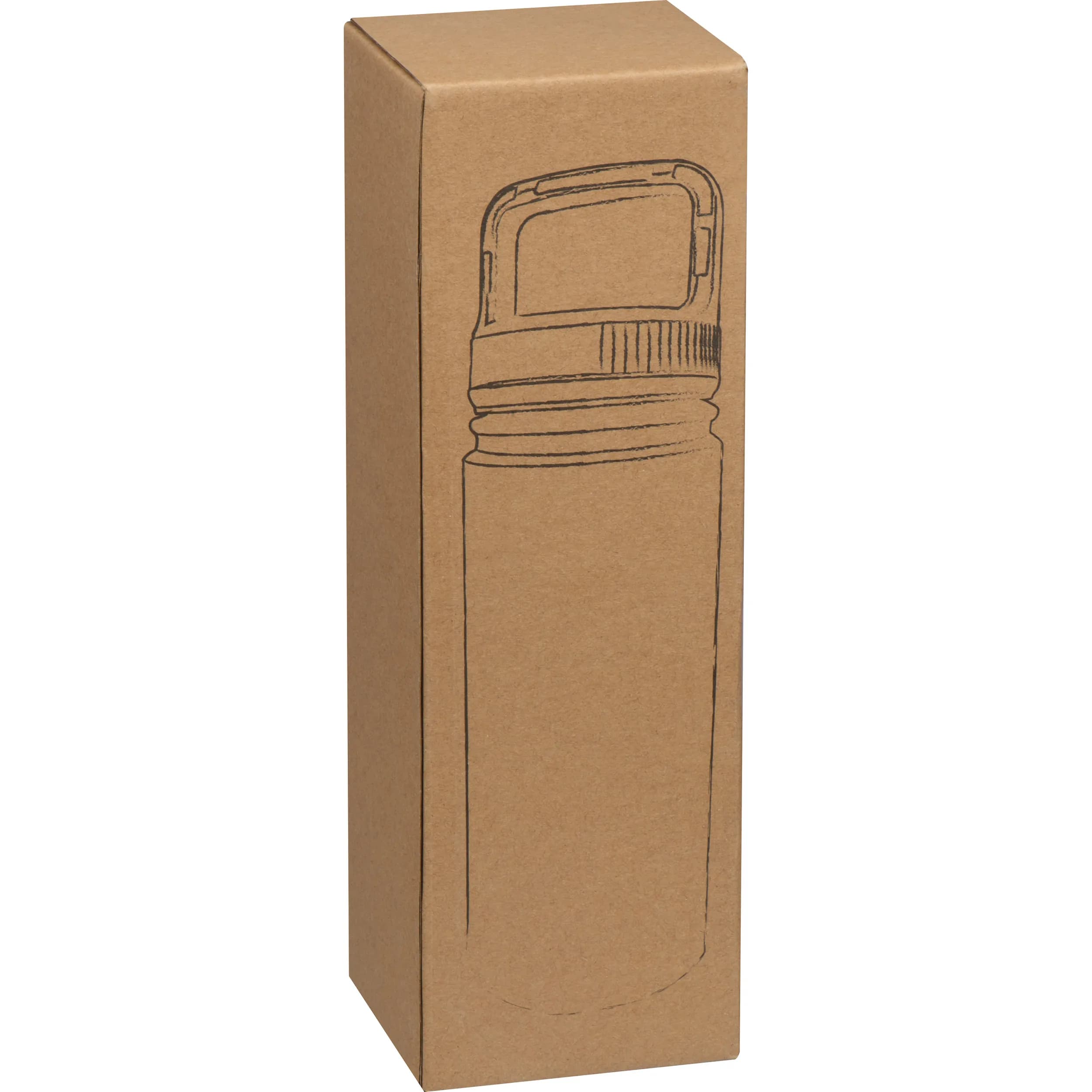 Vakuum Edelstahlflasche, 550ml MASSIMILIANO - grau