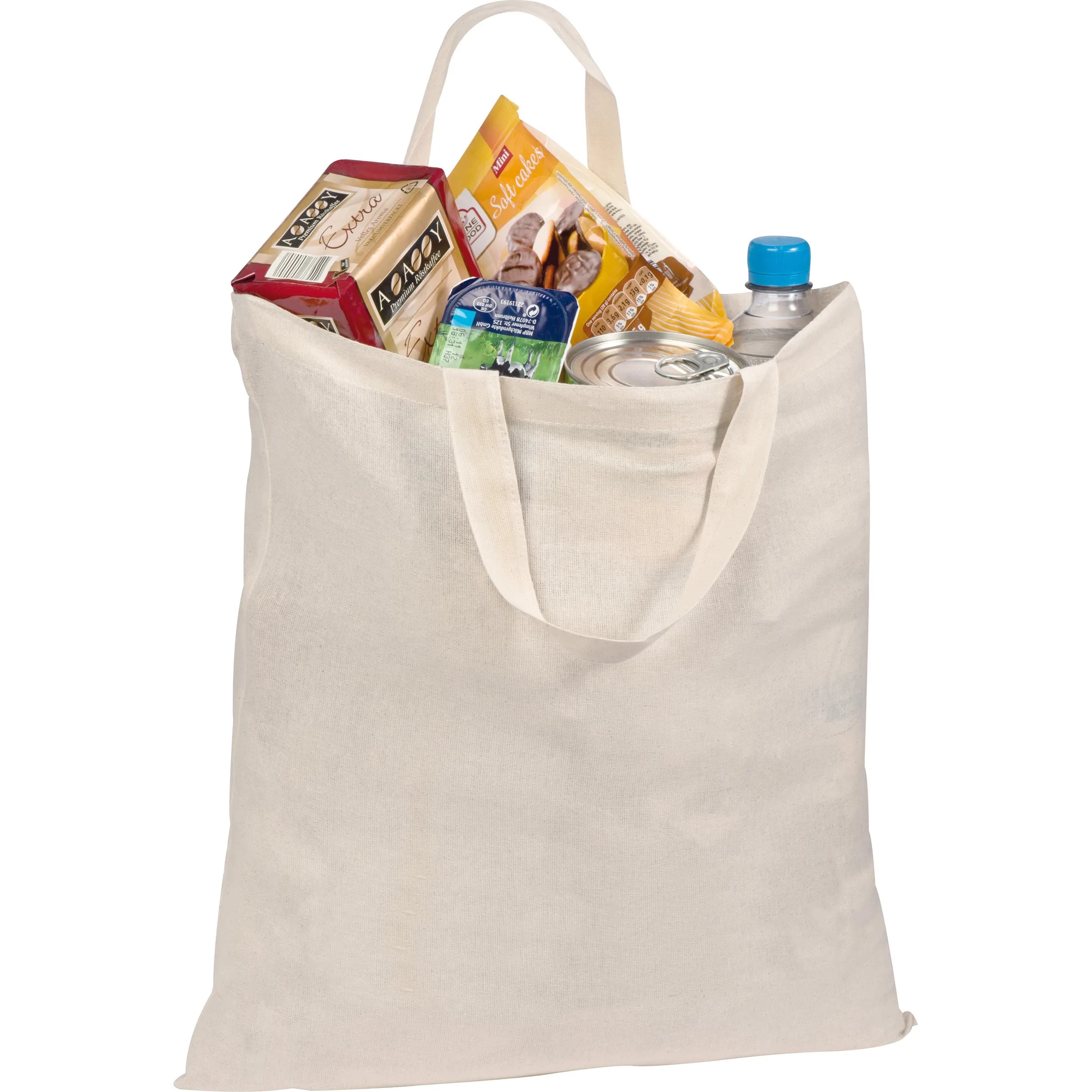 Baumwolltasche mit kurzen Henkeln REBECA - weiss