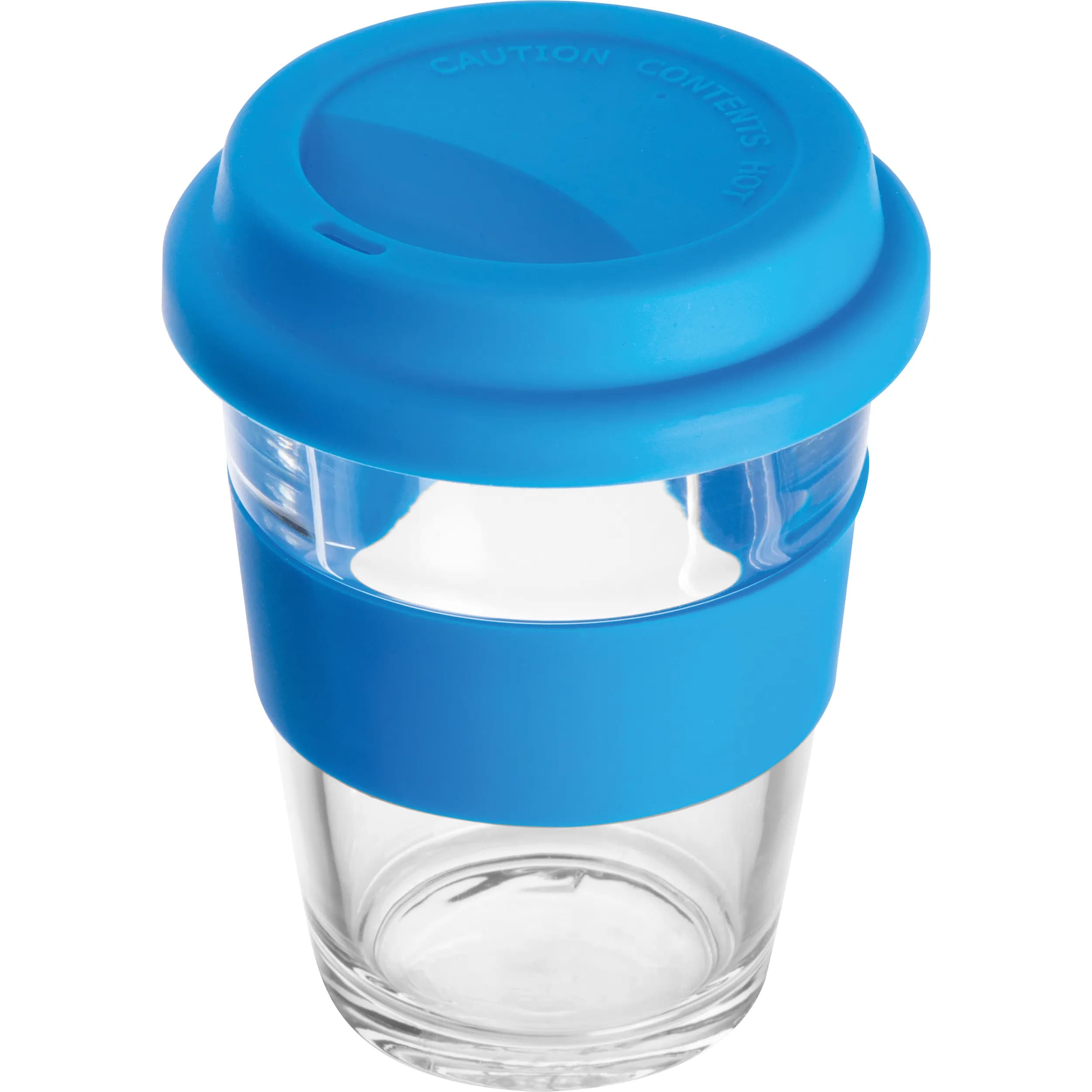 Becher aus Glas, 300ml AMANDA - blau