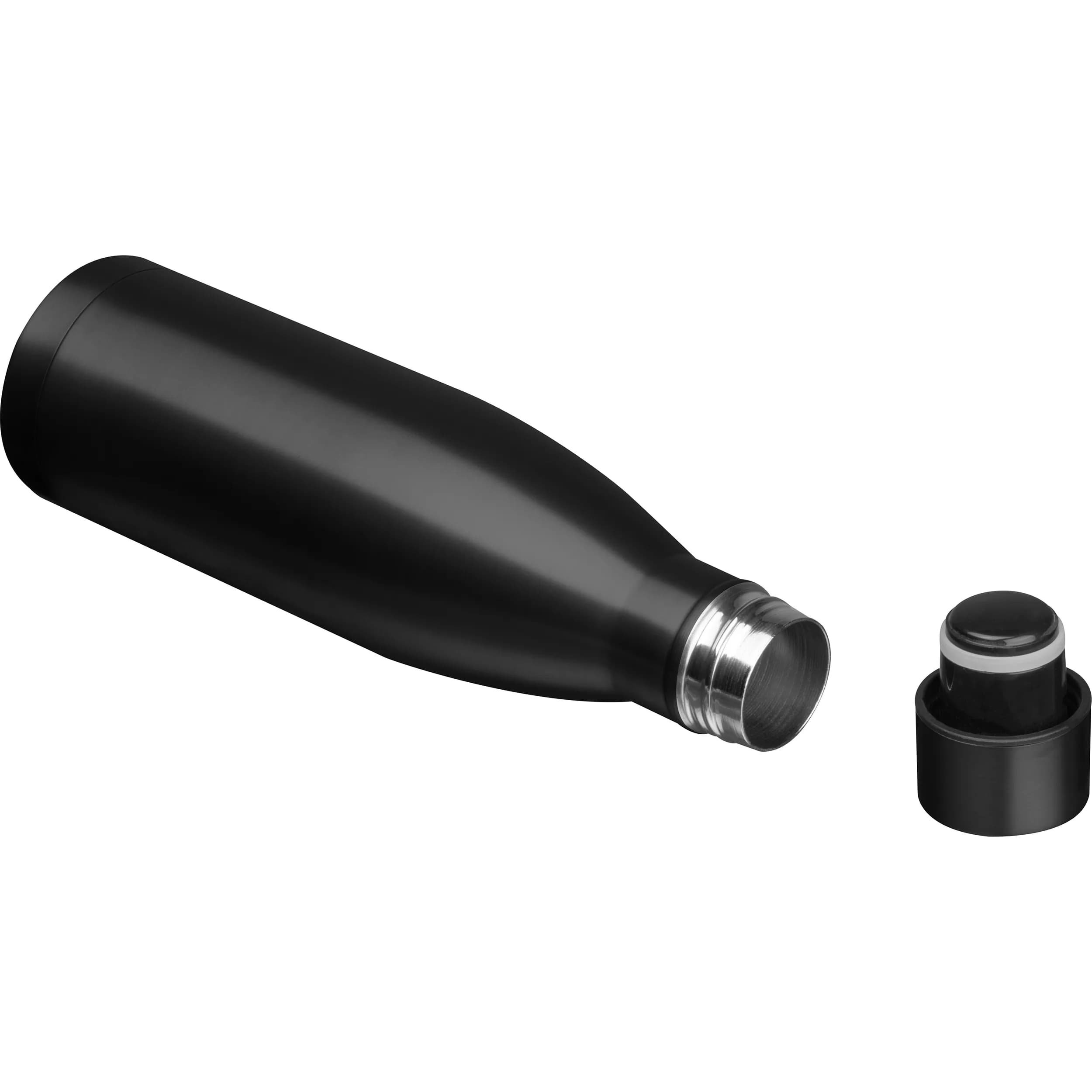 Vakuum Edelstahlflasche, 500ml BERND - schwarz