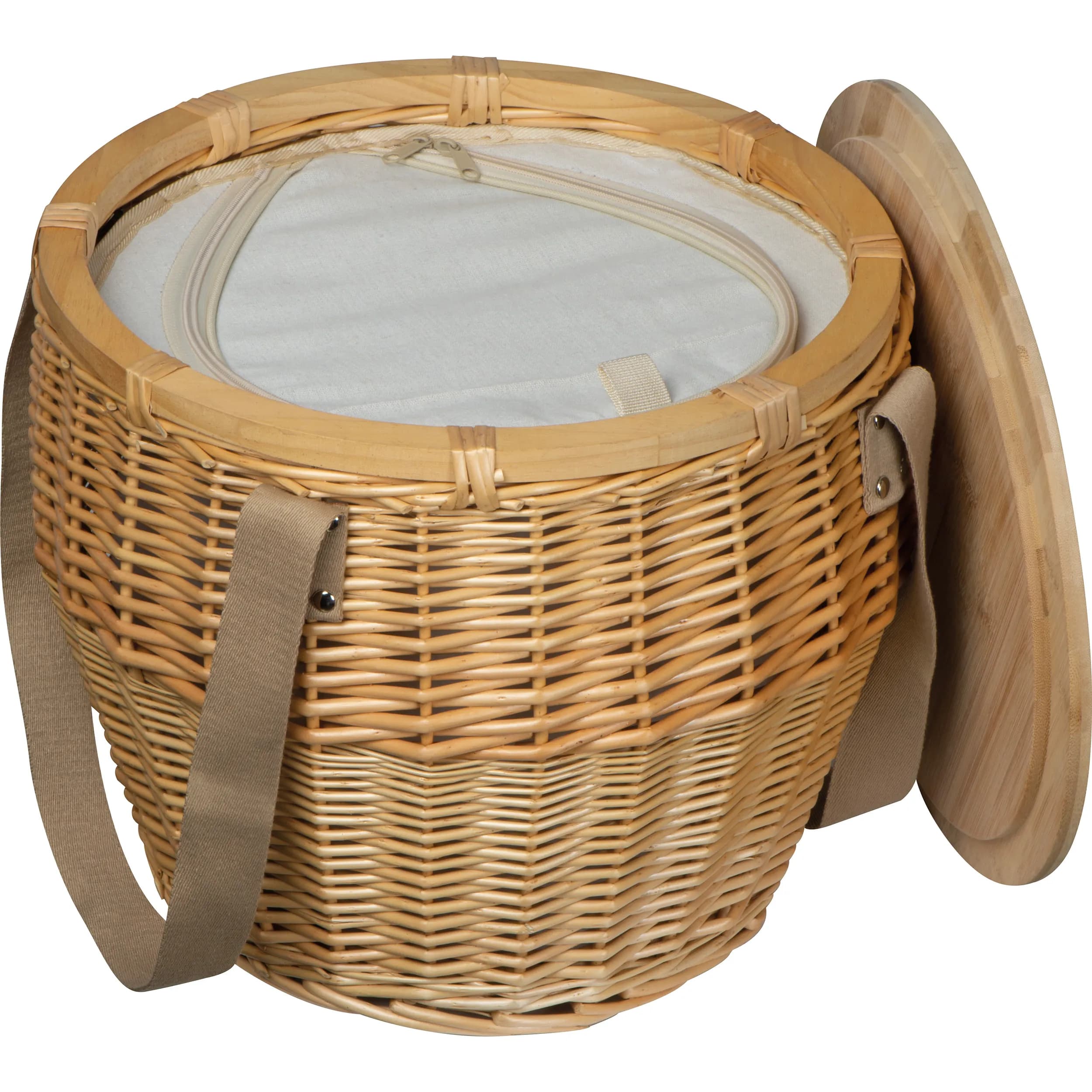 Mark Twain Picknickkorb aus Rattan SONIA - beige