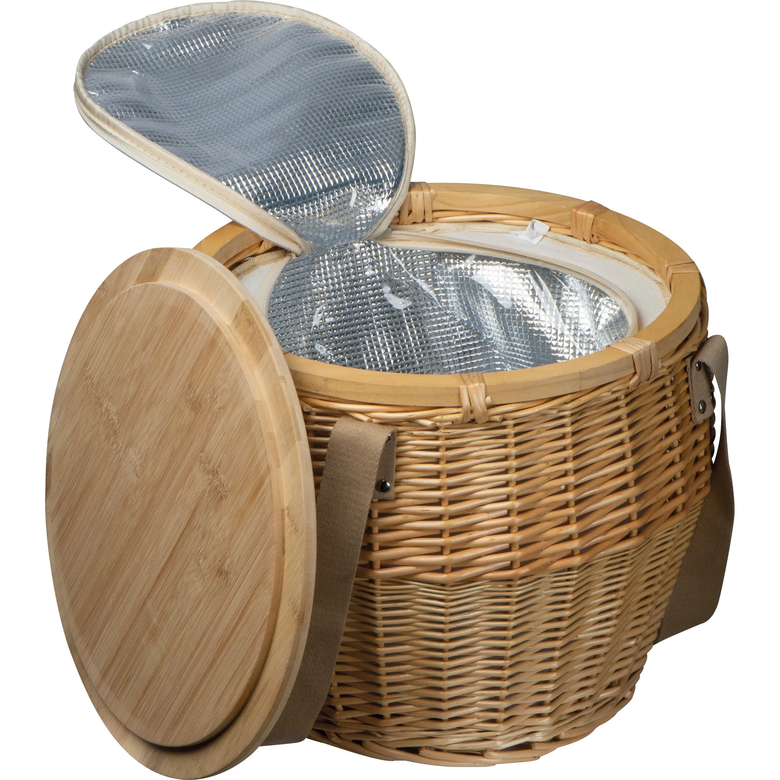 Mark Twain Picknickkorb aus Rattan SONIA - beige
