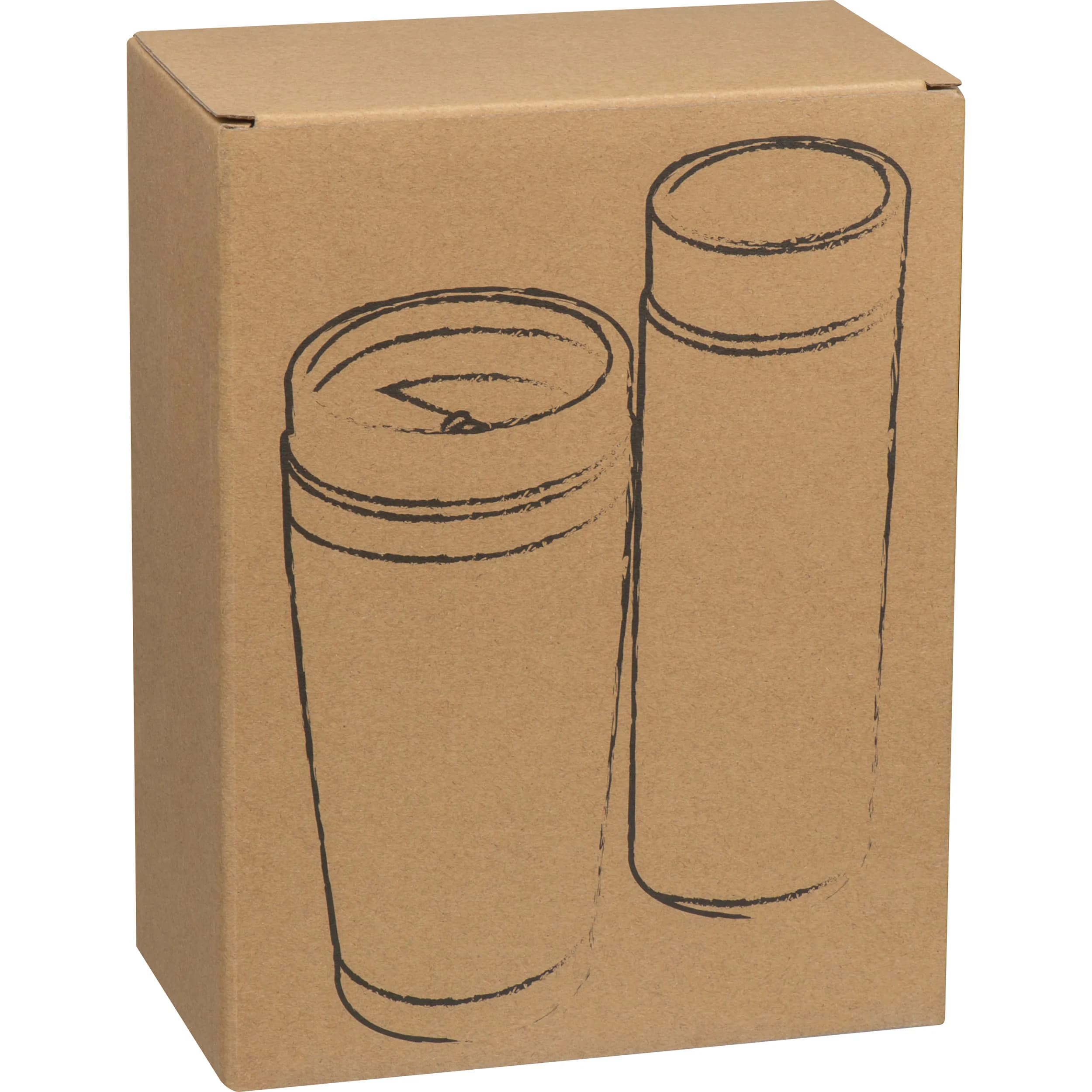 Set aus Trinkbecher und Vakuum Trinkflasche HECTOR - beige