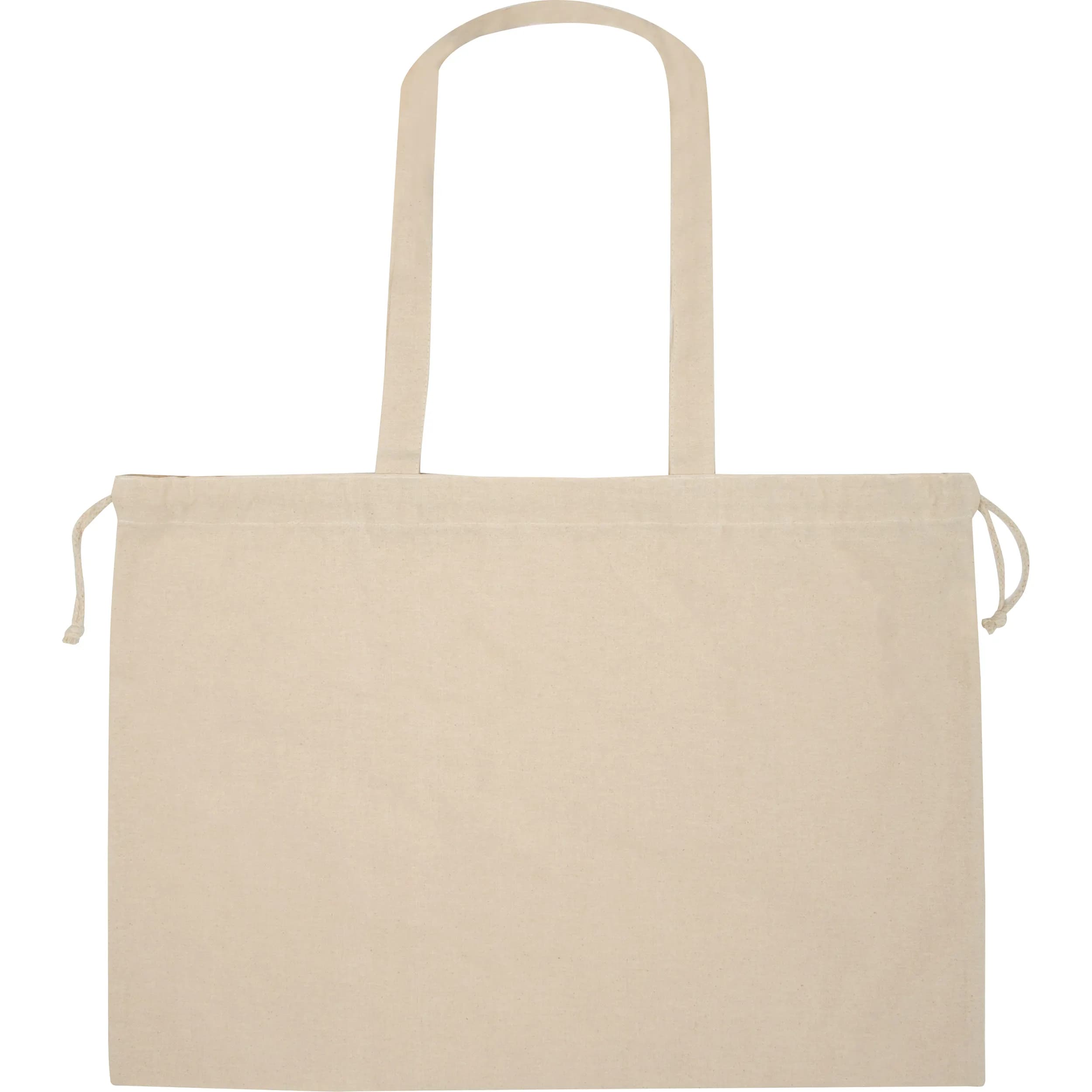 Bio Baumwolltasche mit Verschluss DALE - beige