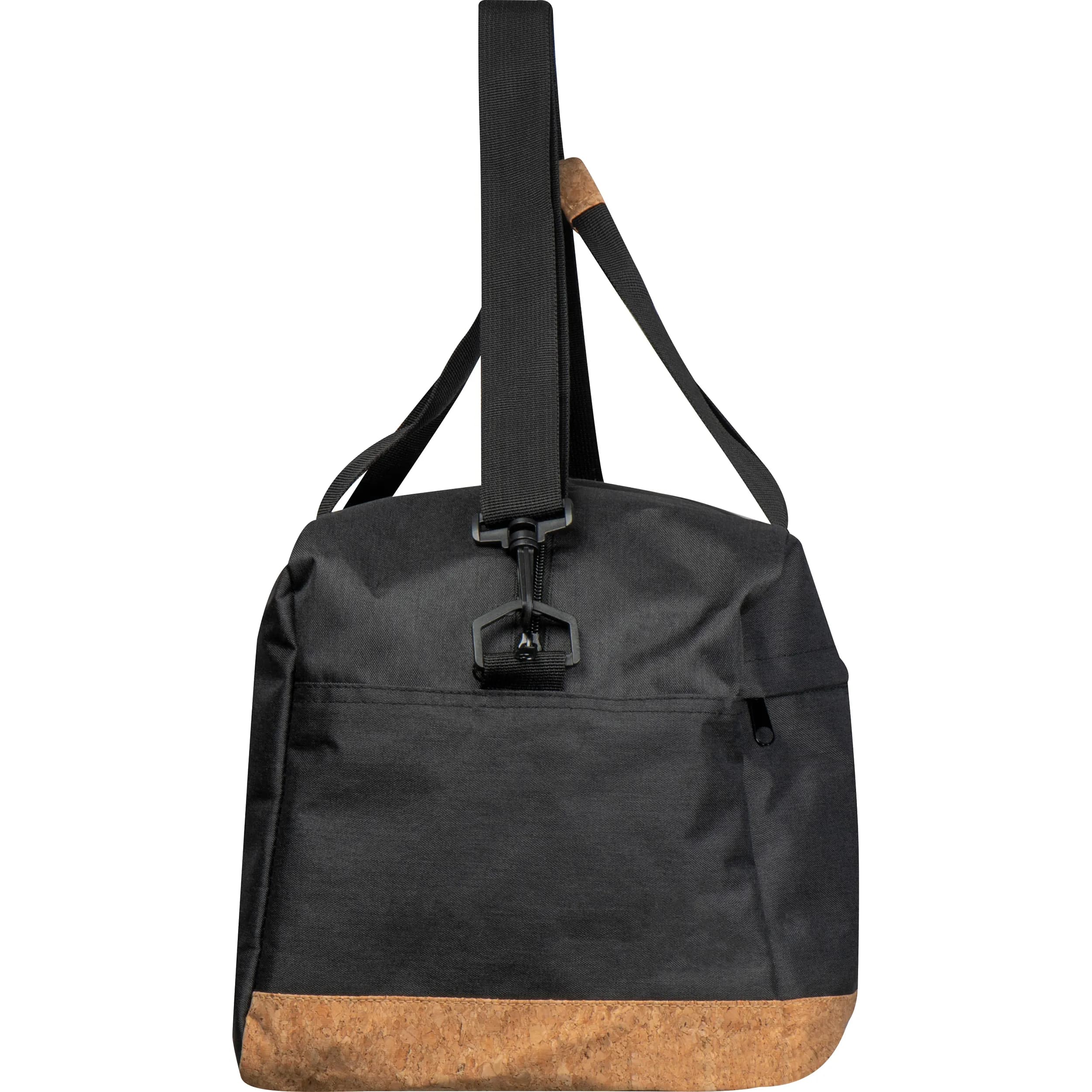 Sporttasche aus RPET mit Korkboden NIGEL - schwarz