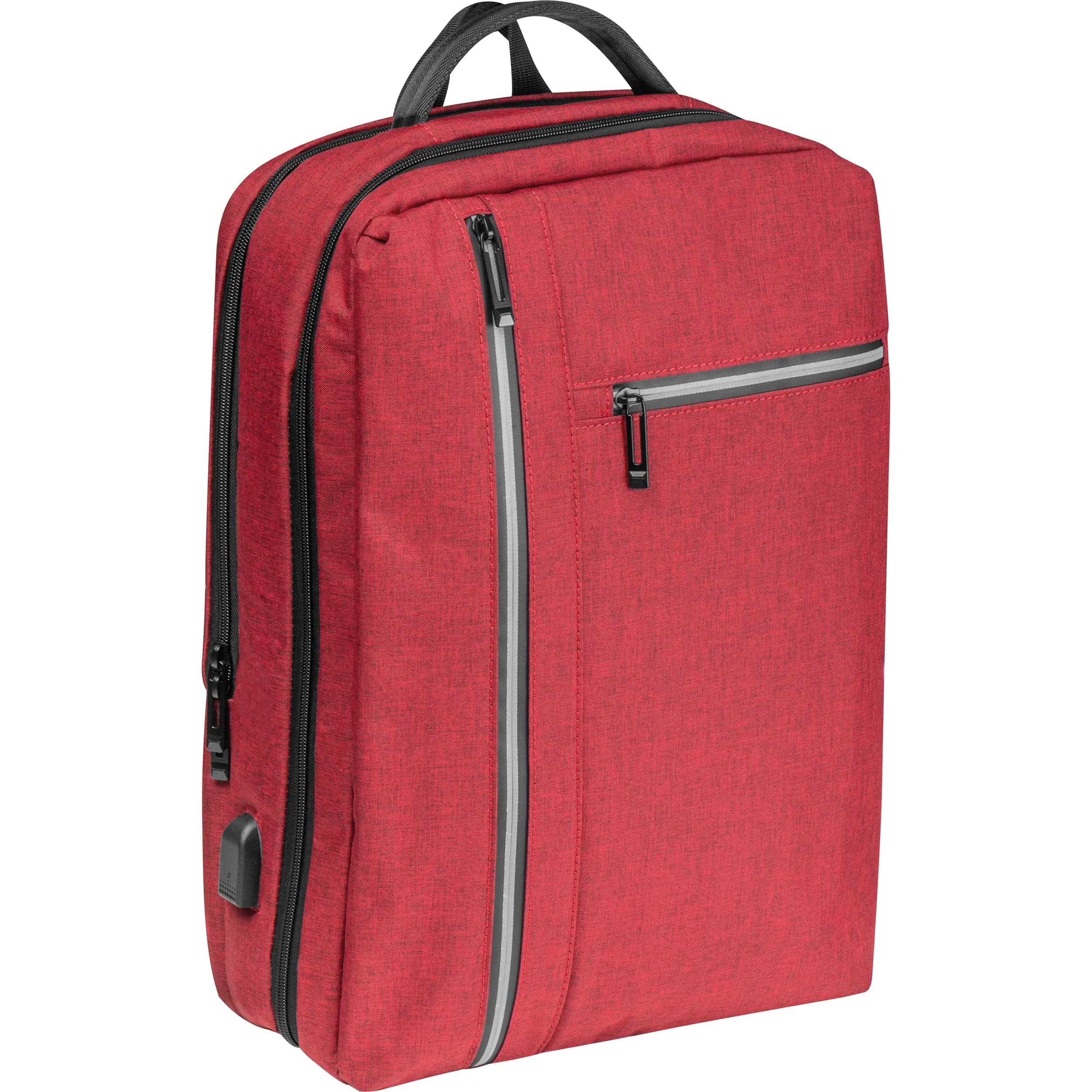Wasserabweisender Rucksack aus Nylon EDITH - burgund