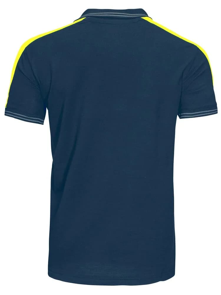 2018 POLO PIQUE - Marine/Gelb