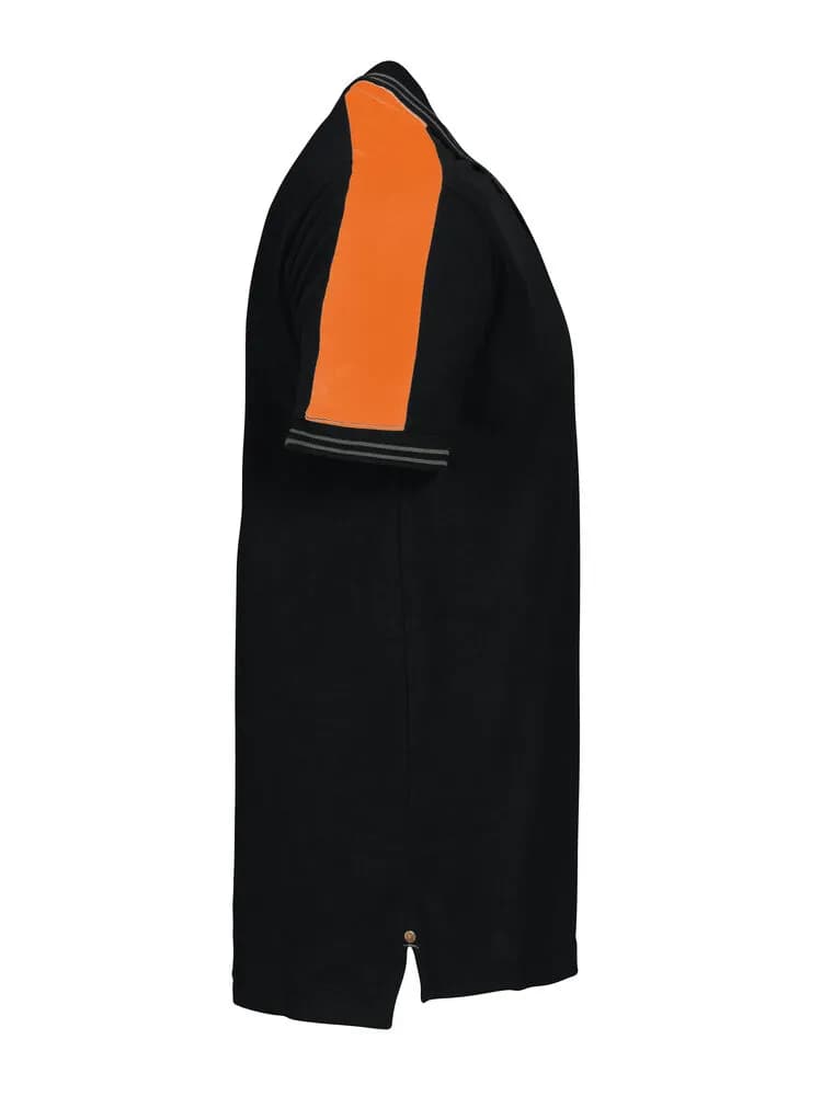 2018 POLO PIQUE - Schwarz/Orange