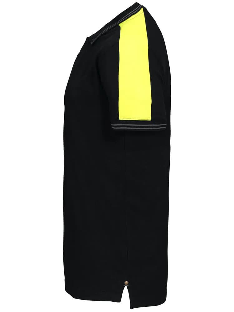 2018 POLO PIQUE - Schwarz/Gelb