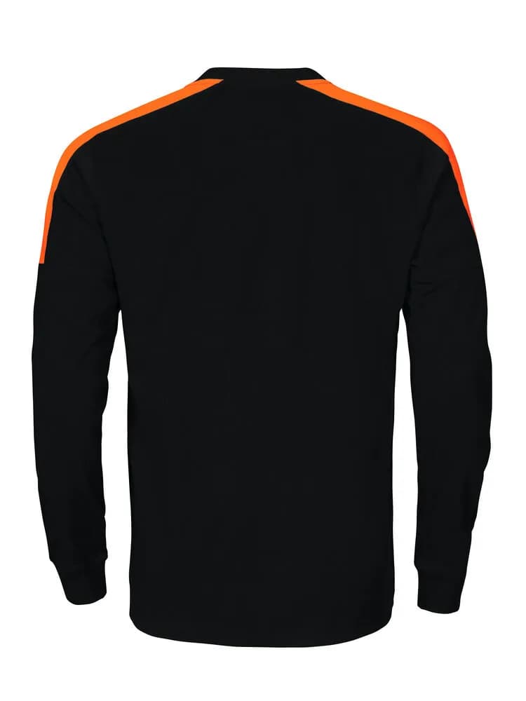 2020 LANGARM T-SHIRT - Schwarz/Orange