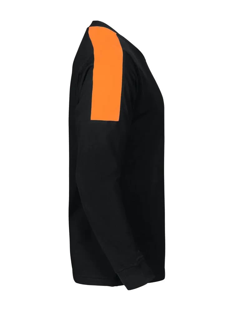2020 LANGARM T-SHIRT - Schwarz/Orange