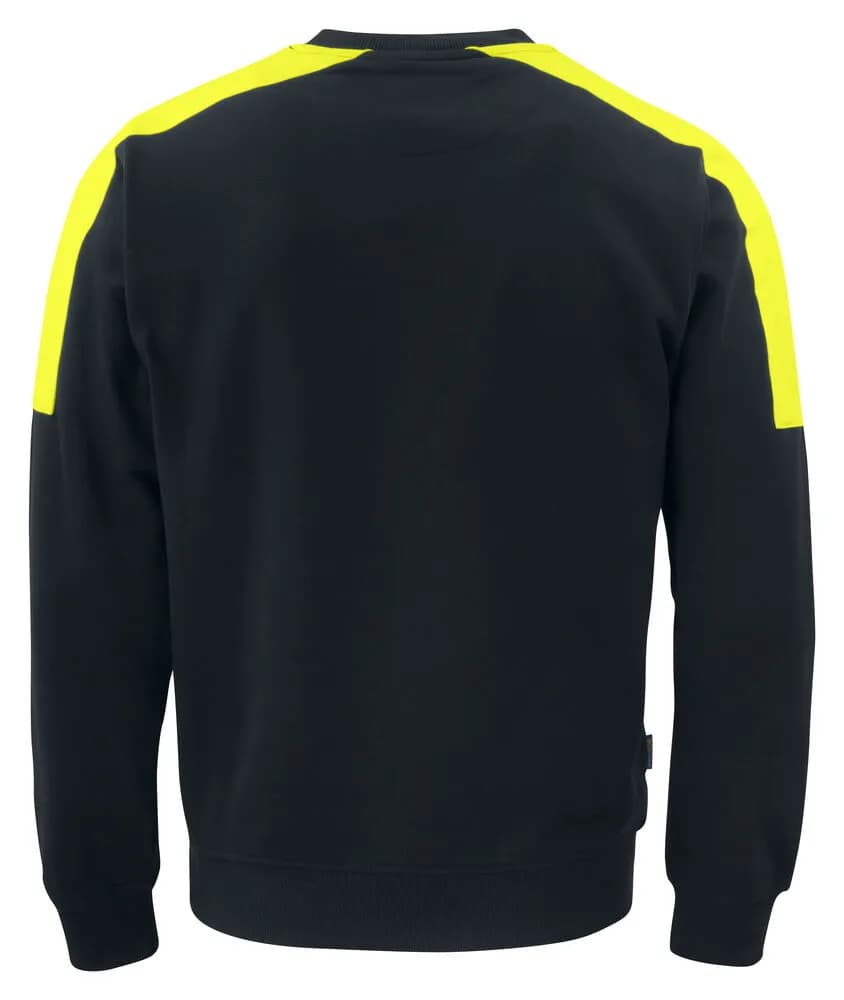 2125 SWEATSHIRT 100% BAUMWOLLE - Schwarz/Gelb