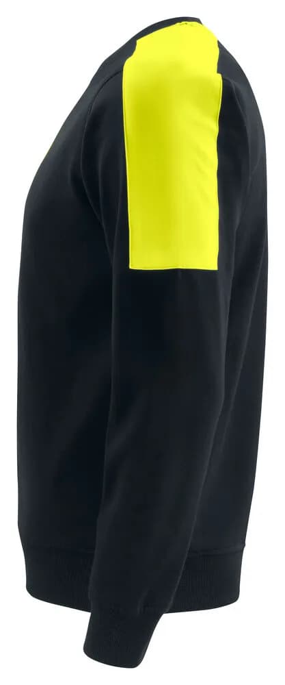 2125 SWEATSHIRT 100% BAUMWOLLE - Schwarz/Gelb