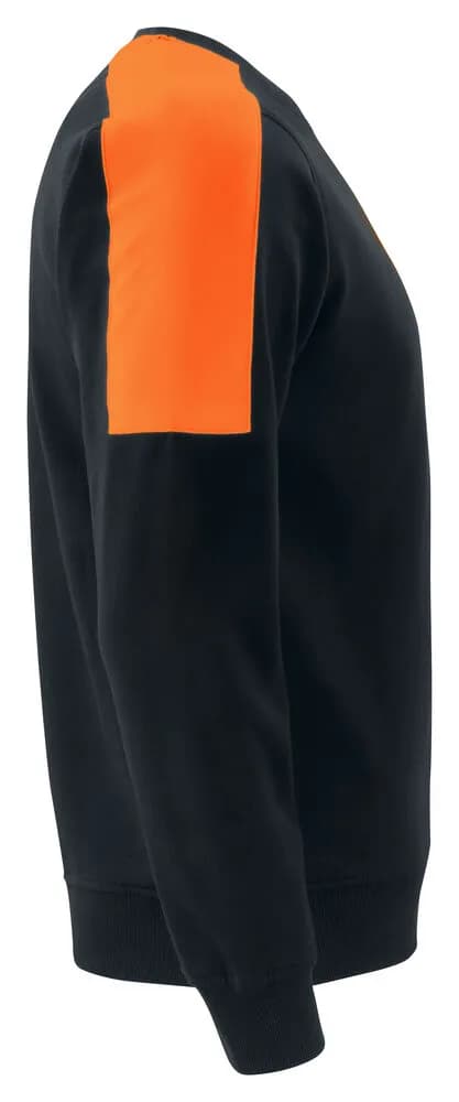 2125 SWEATSHIRT 100% BAUMWOLLE - Schwarz/Orange