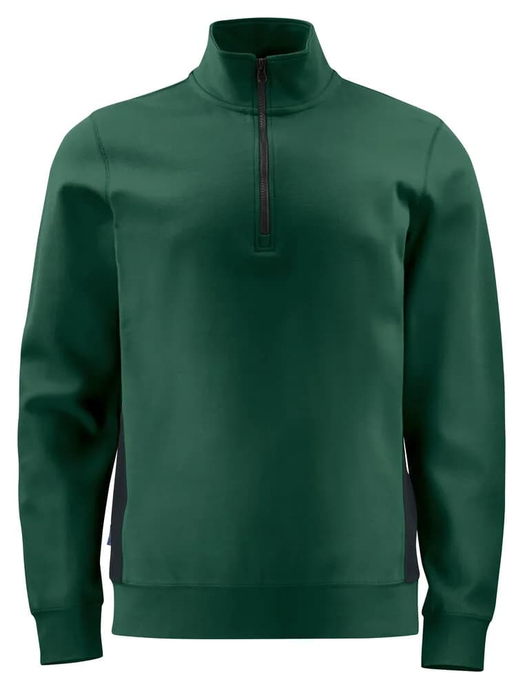 2128 SWEATSHIRT HALF ZIP - Waldgrün