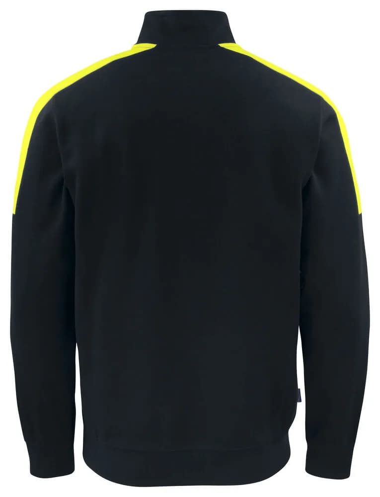 2128 SWEATSHIRT HALF ZIP - Schwarz/Gelb